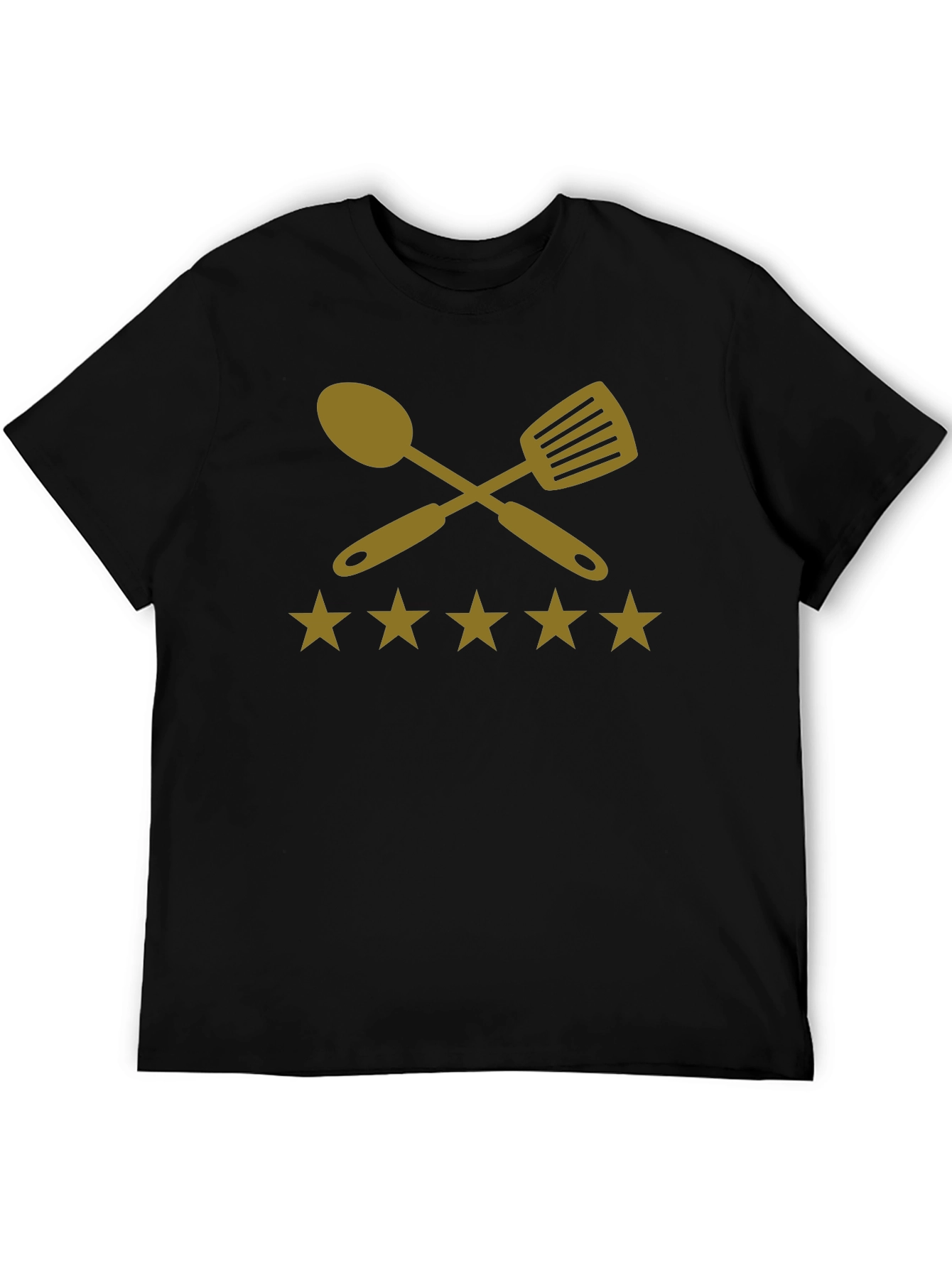 Black Chef's Rating T-Shirt - Premium Cotton Cookwear view 5