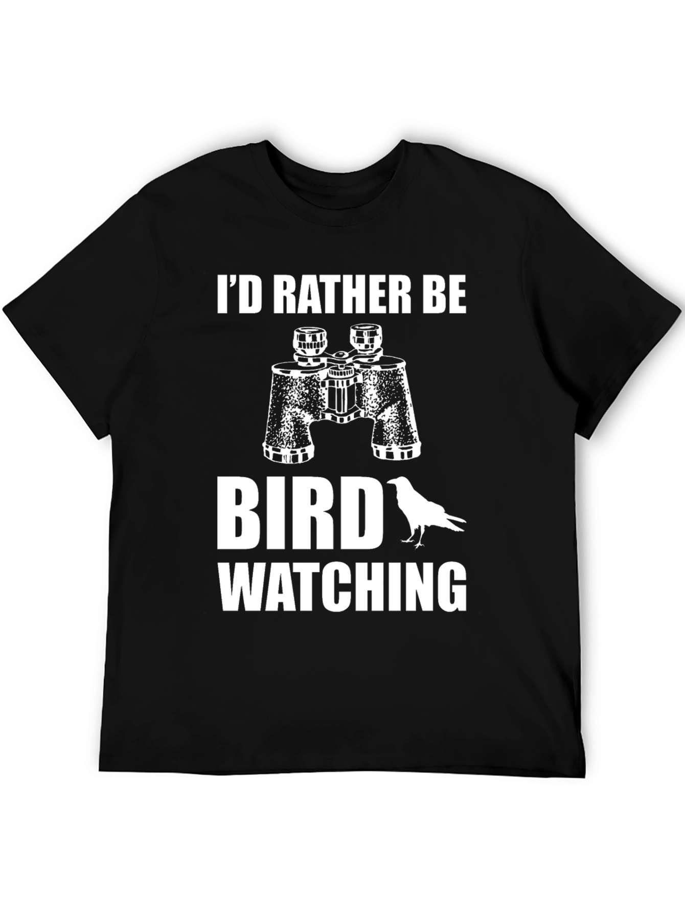 Black Bird Watching T-Shirt - Nature Lover Tee view 5