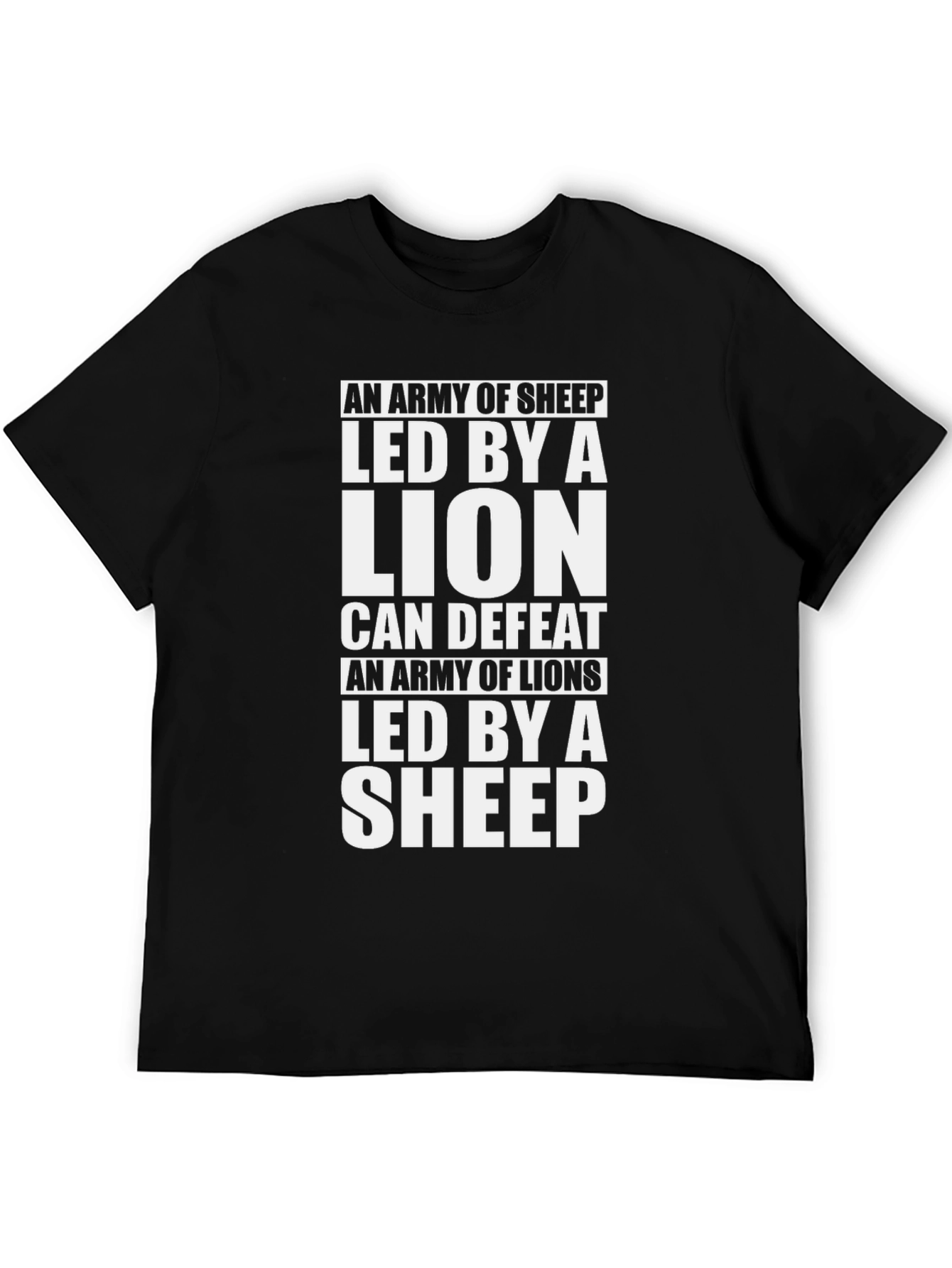 Black Lion Led Sheep T-Shirt view 5