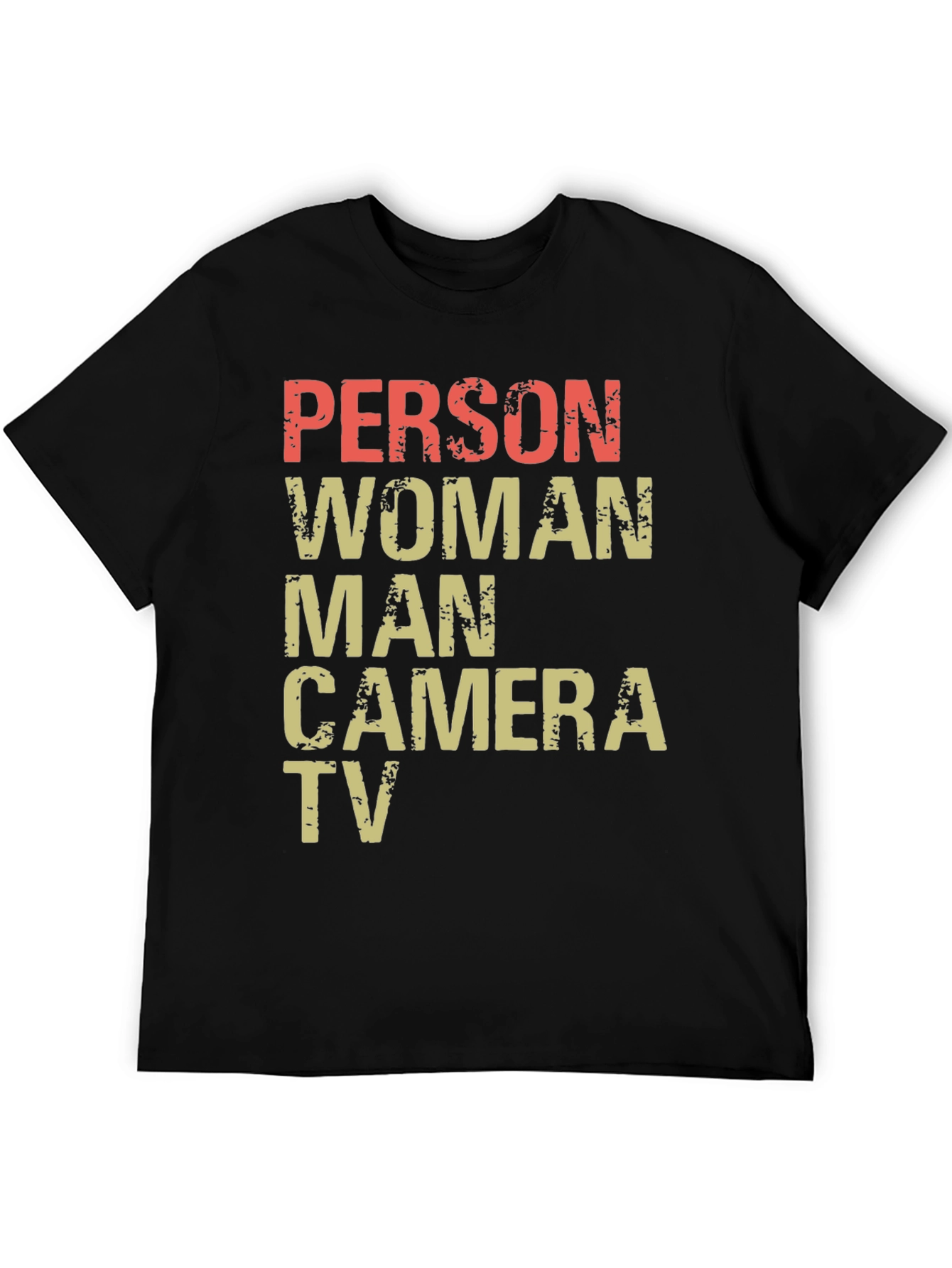 Black Person Woman Man Camera TV Men's T-Shirt view 5