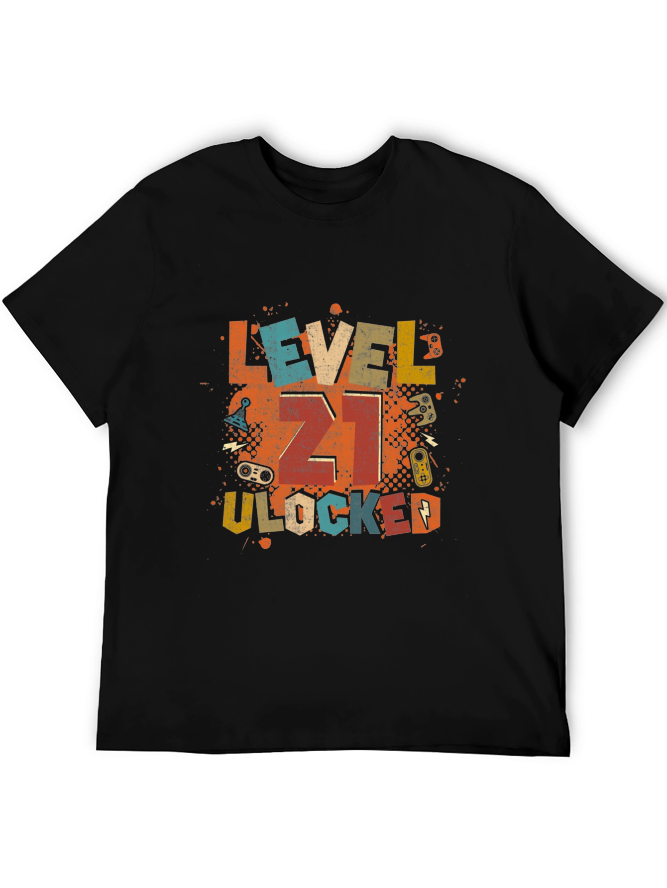Black Level 21 Unlocked Gamer T-Shirt view 5