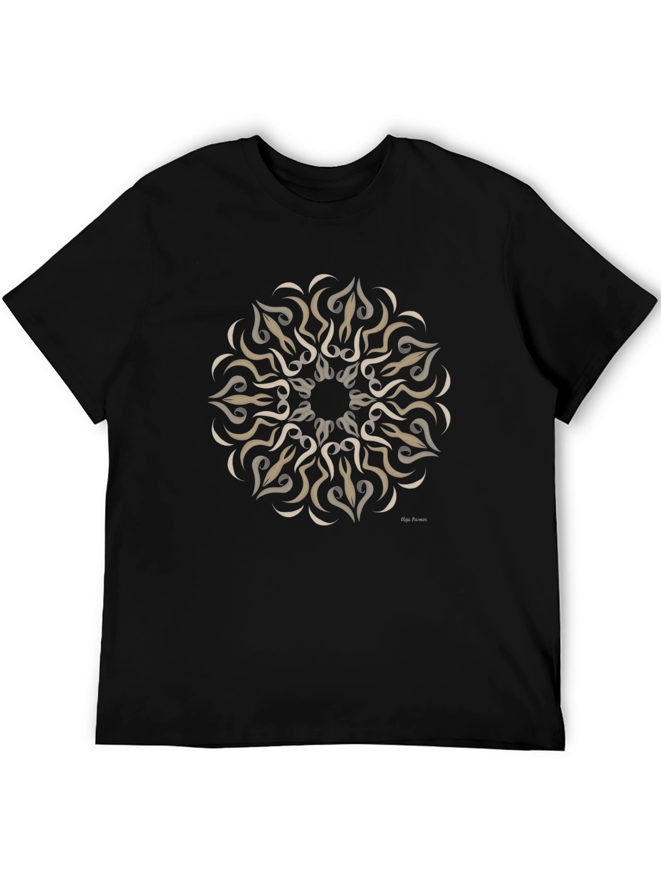 Black Tribal Sunburst Graphic T-Shirt view 5