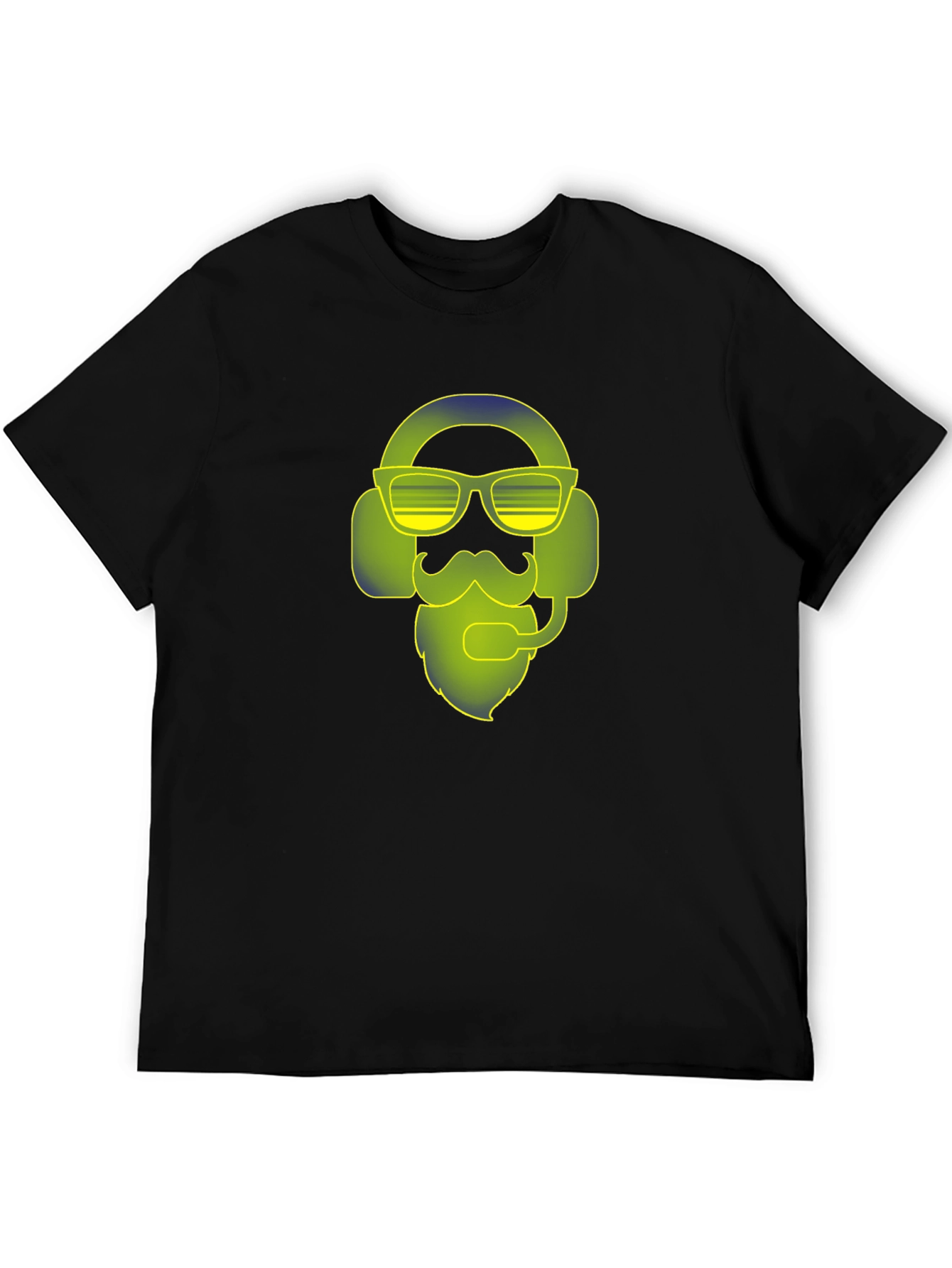 Black Gamer Beard T-Shirt - Cool Graphic Tee for Gaming Fans view 5