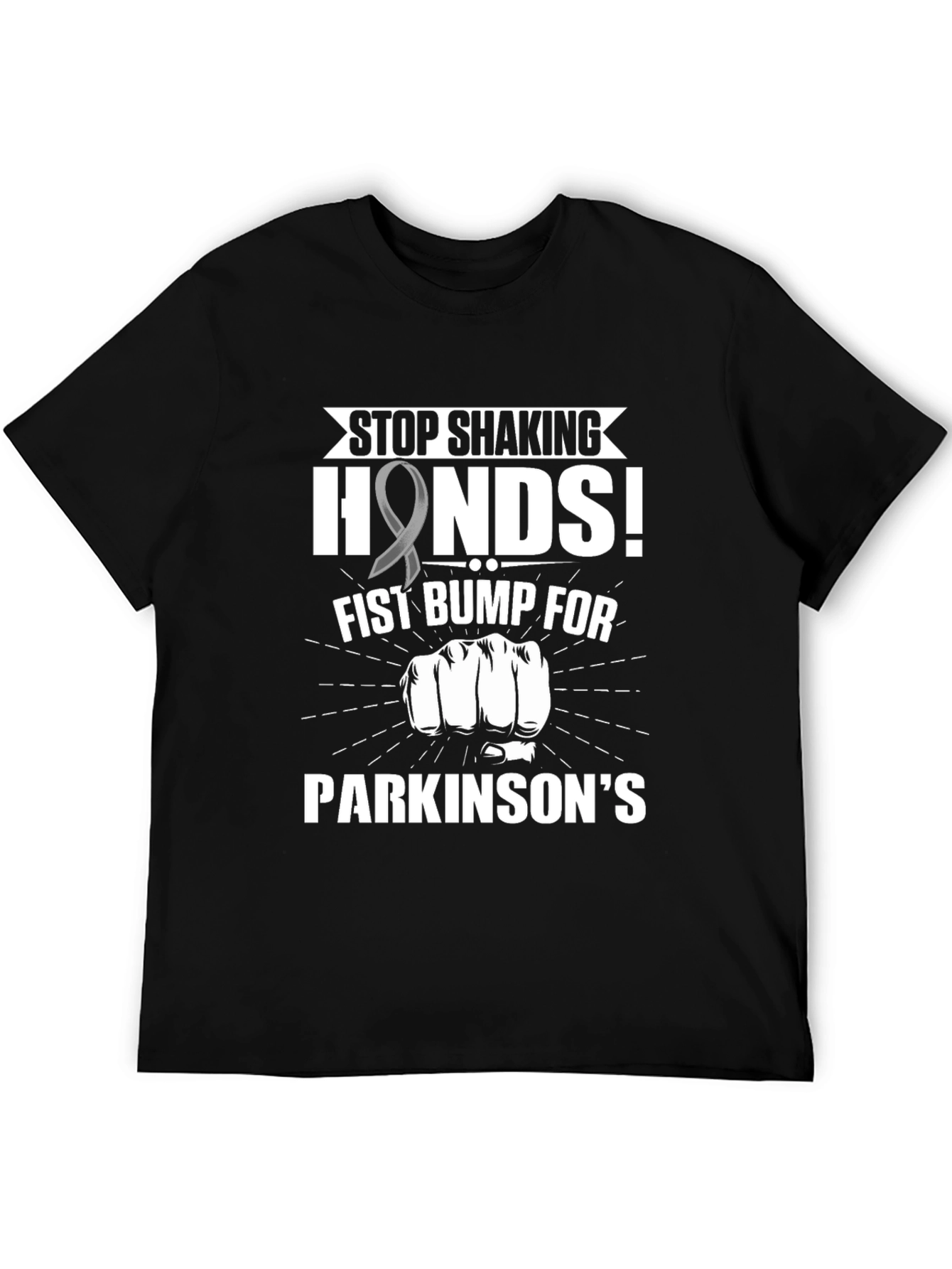 Stop Shaking Hands Parkinson's Awareness T-Shirt - 5