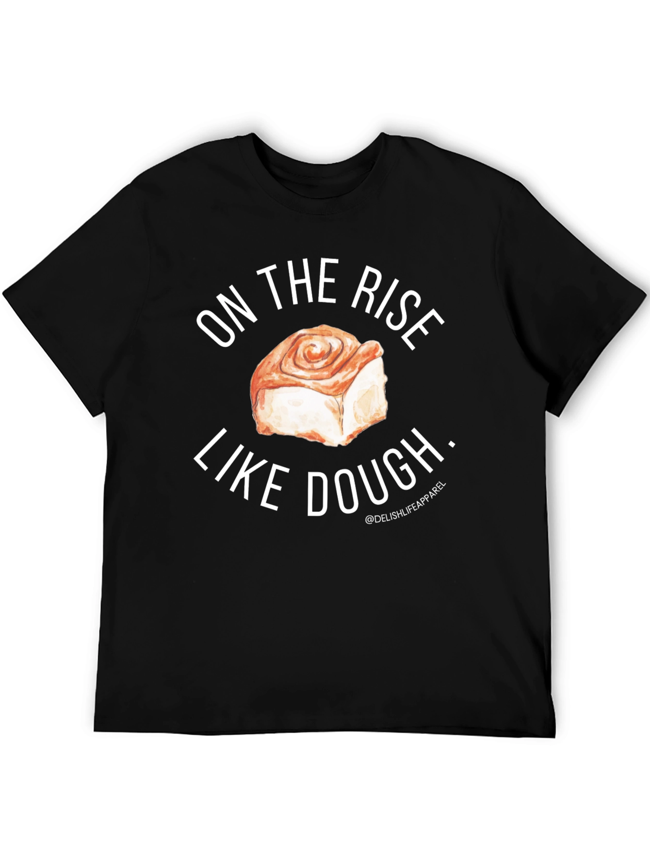 Black On The Rise Like Dough Black T-Shirt view 5