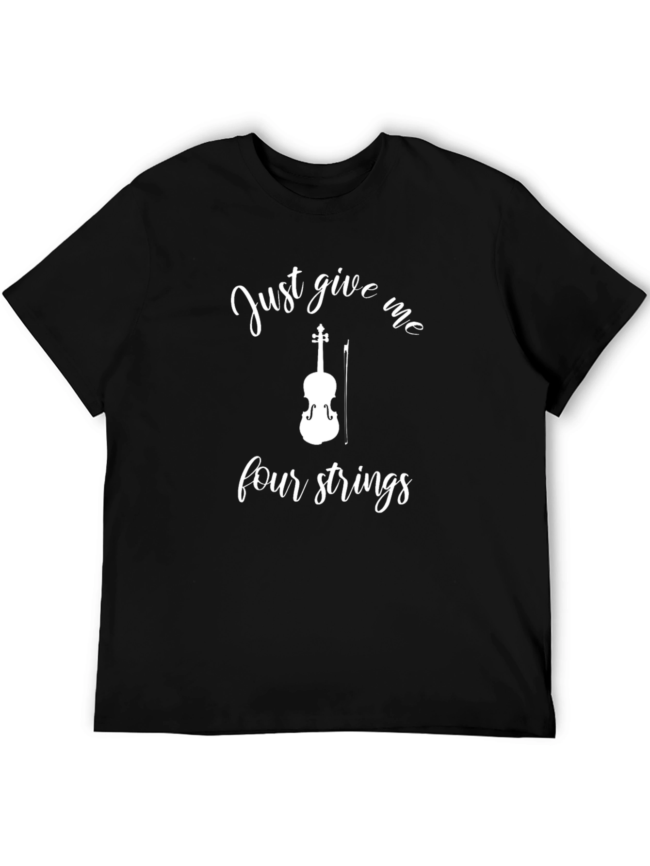 Black Violin Four Strings Graphic T-Shirt view 5