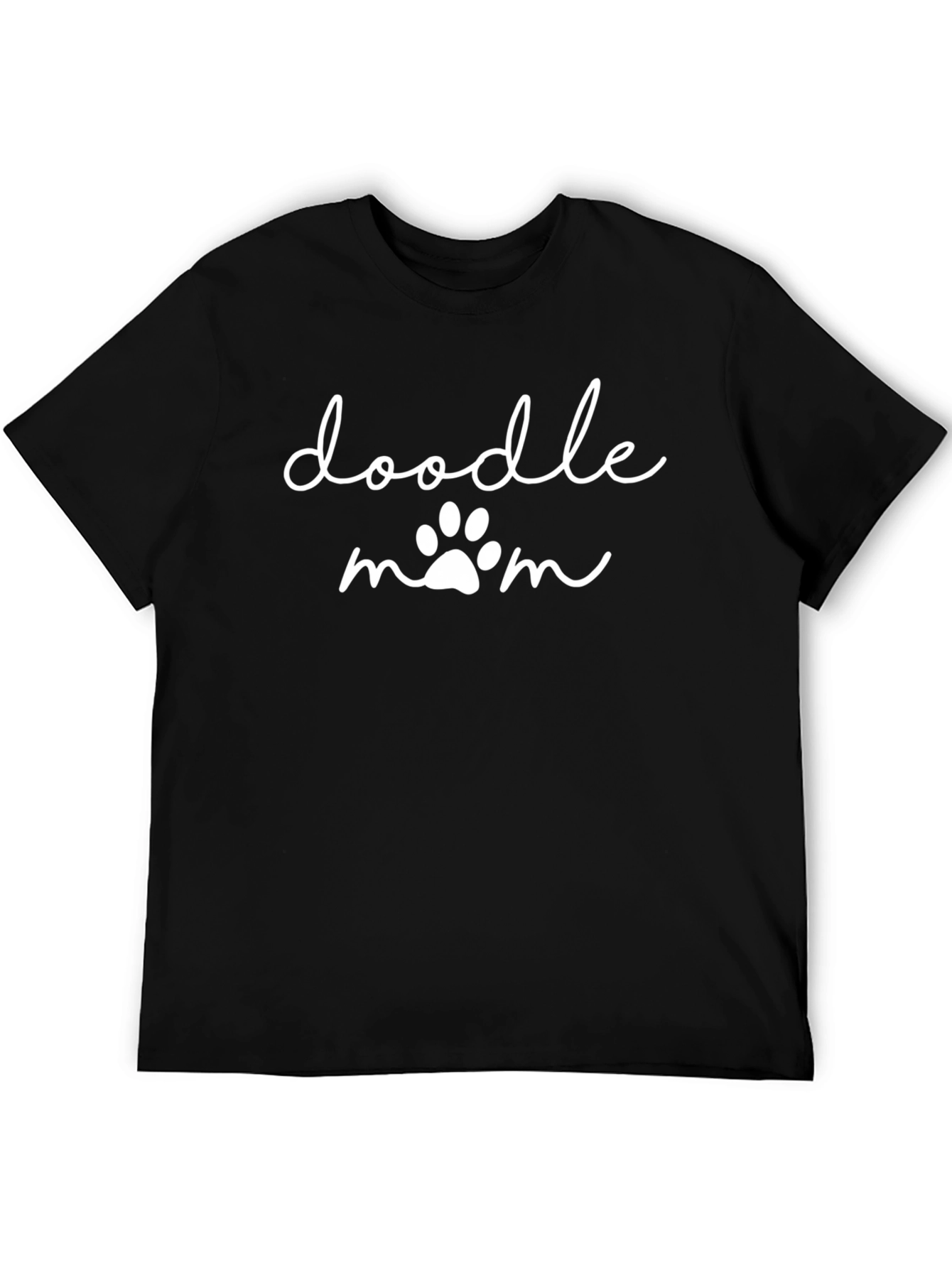 Black Doodle Mom T-Shirt view 5