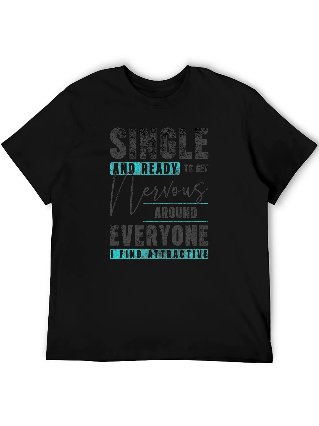 Black Single & Ready Graphic T-Shirt - Black view 5