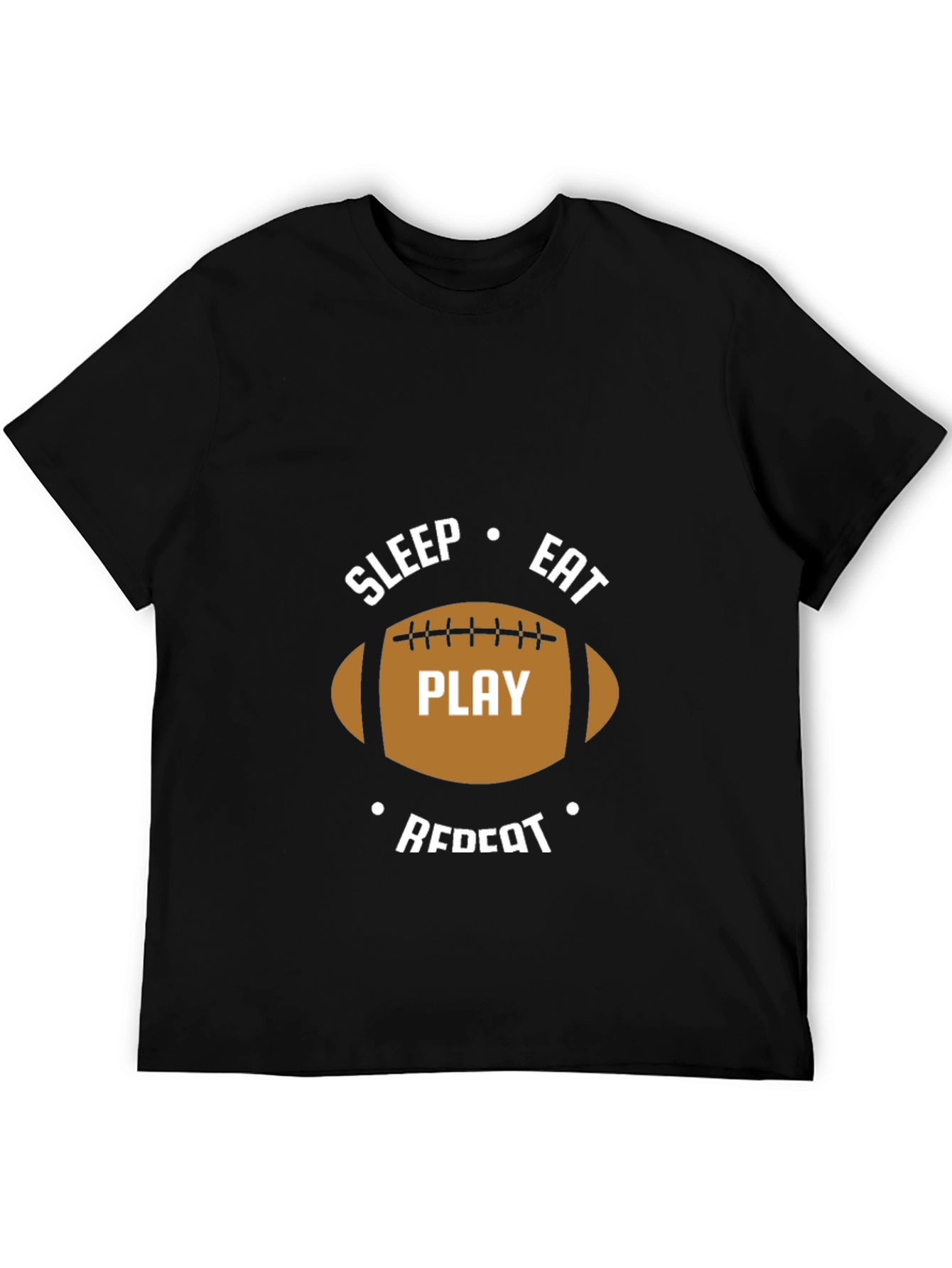 Black Sleep Eat Play Repeat Graphic Tee view 5