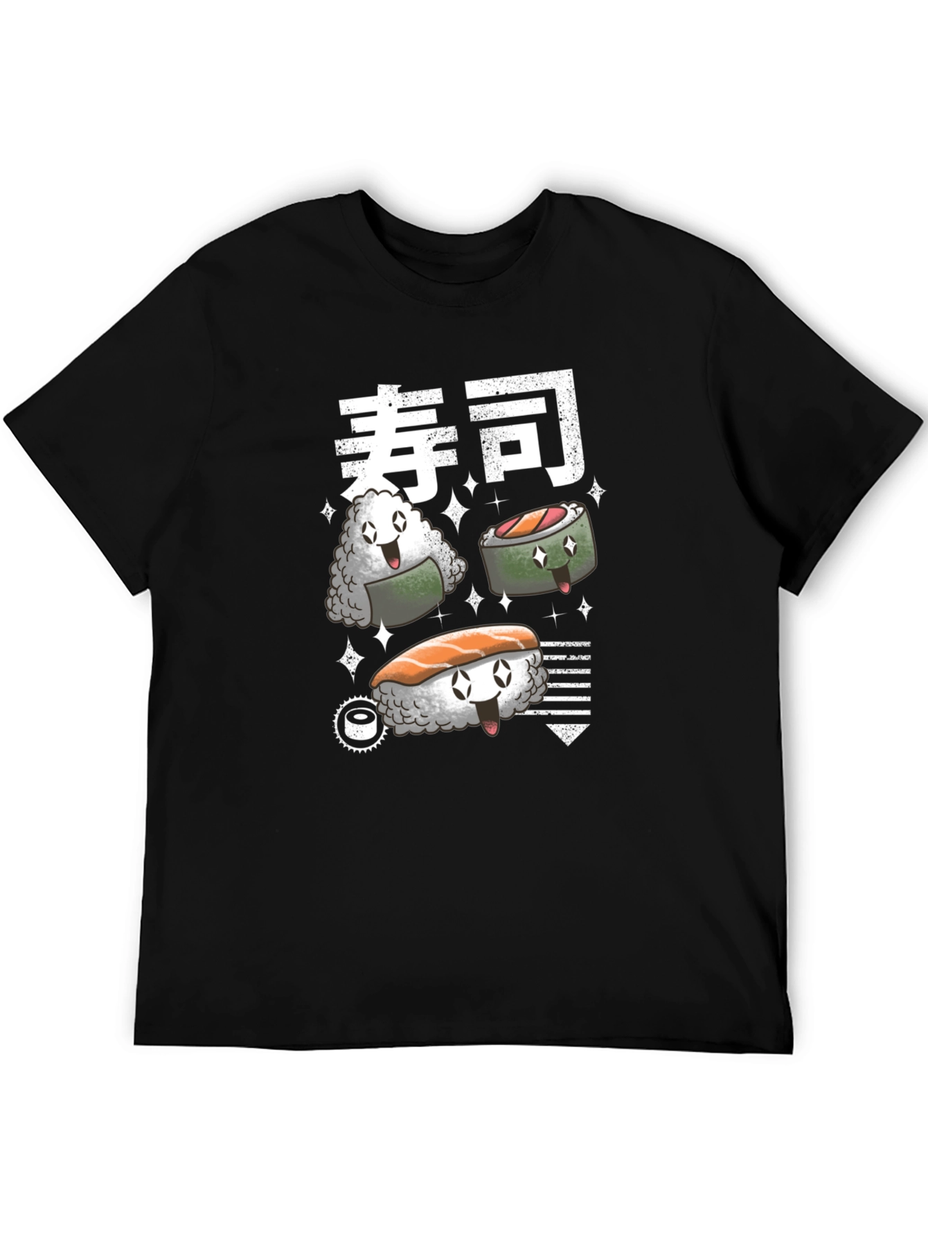 Black Sushi Squad T-Shirt - Kawaii Foodie Fashion view 5