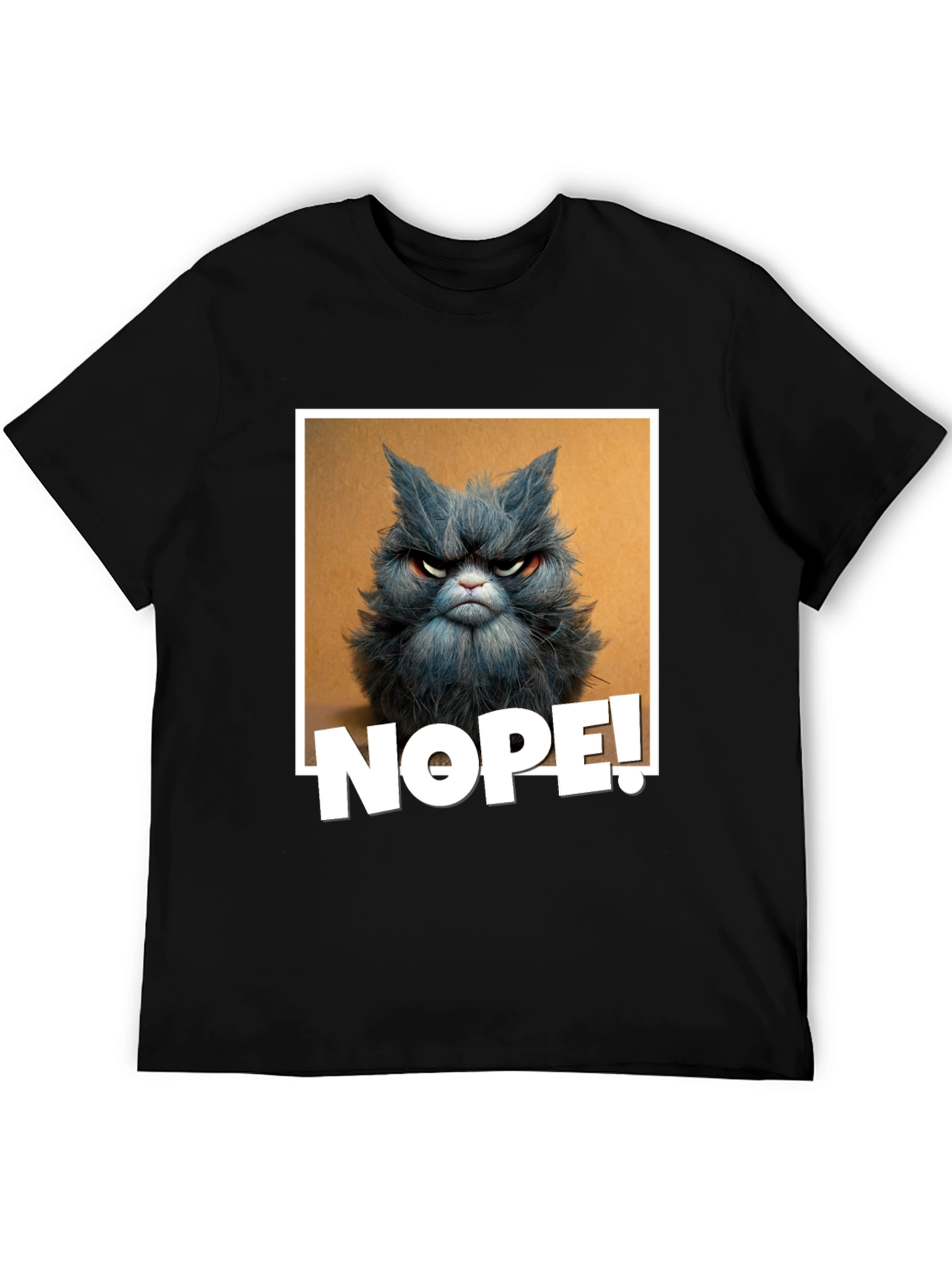 Black Grumpy Cat "NOPE!" Graphic Tee view 5