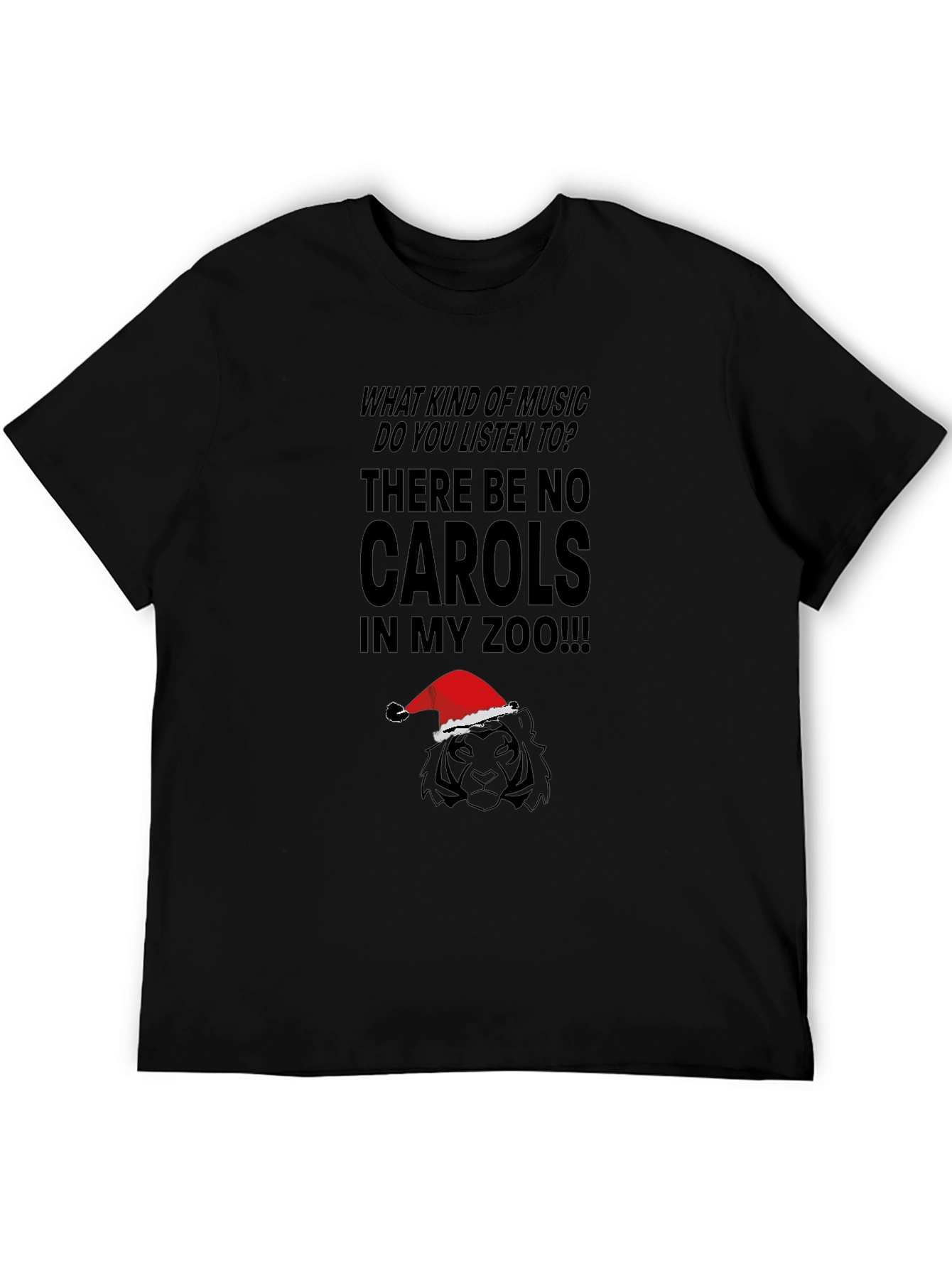Black Funny Music Lover Christmas T-Shirt view 5