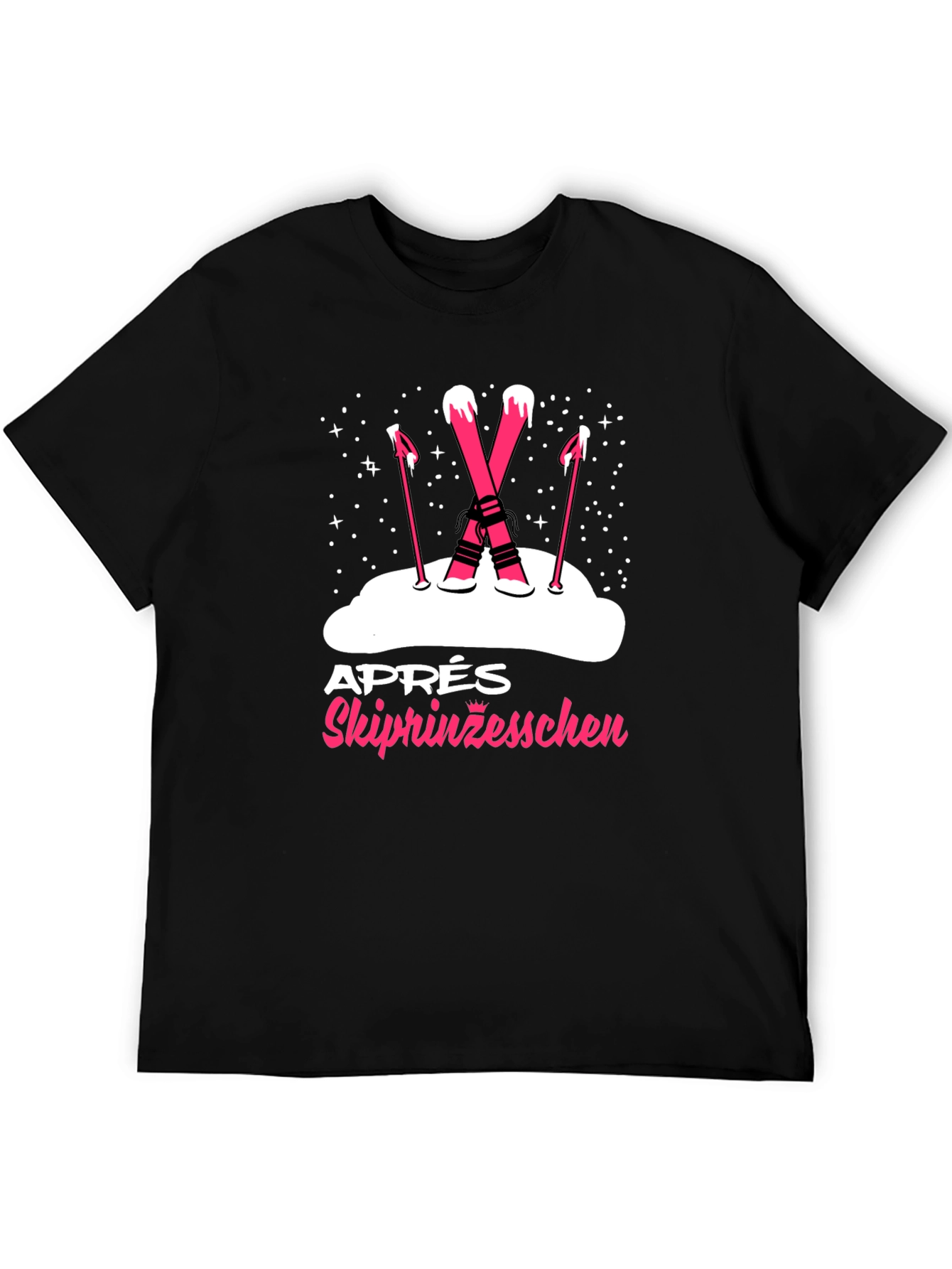 Black Ski Princess T-Shirt - Après Ski Style view 5