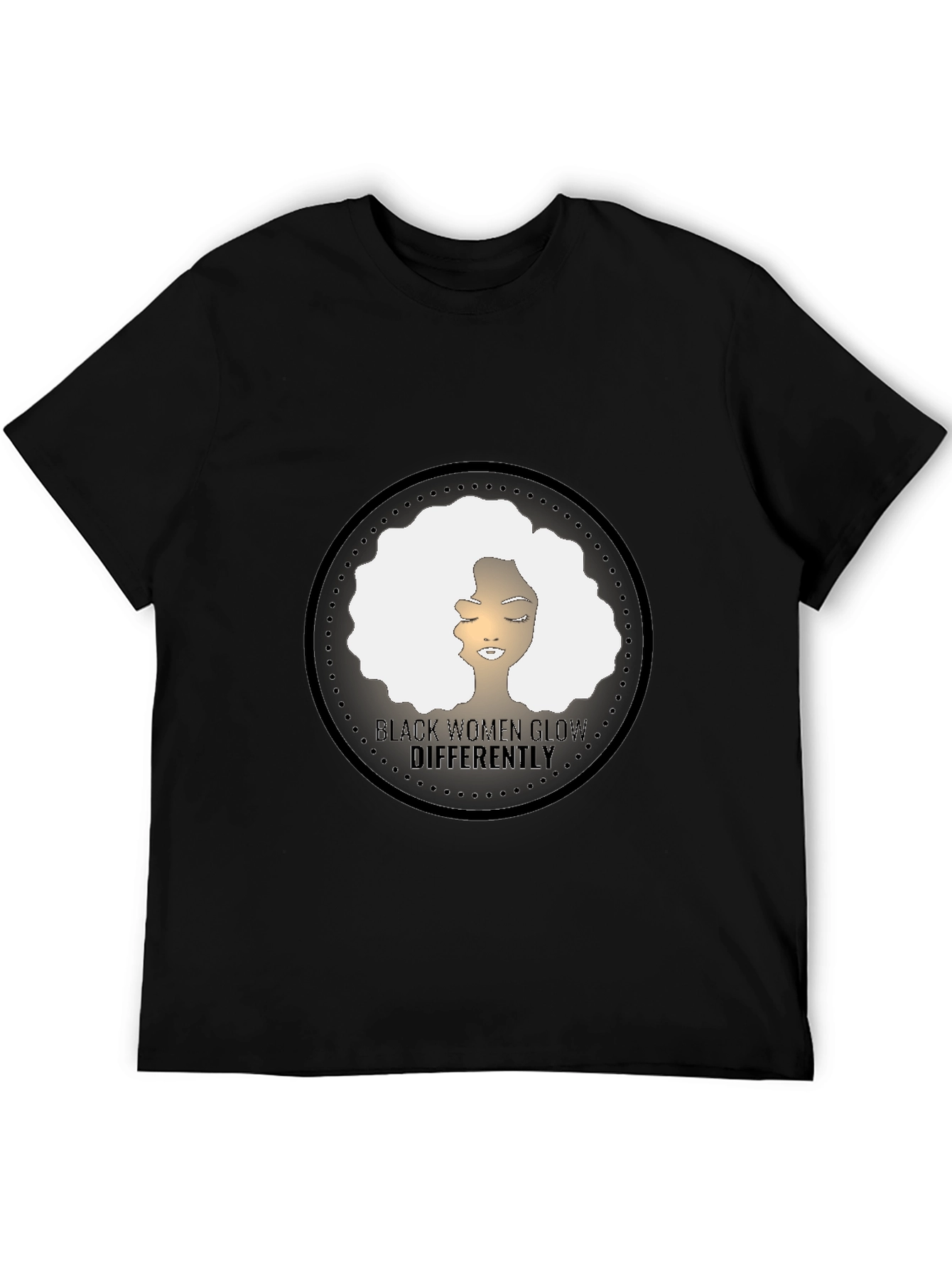 Black Black Women Glow Differently Graphic Tee view 5