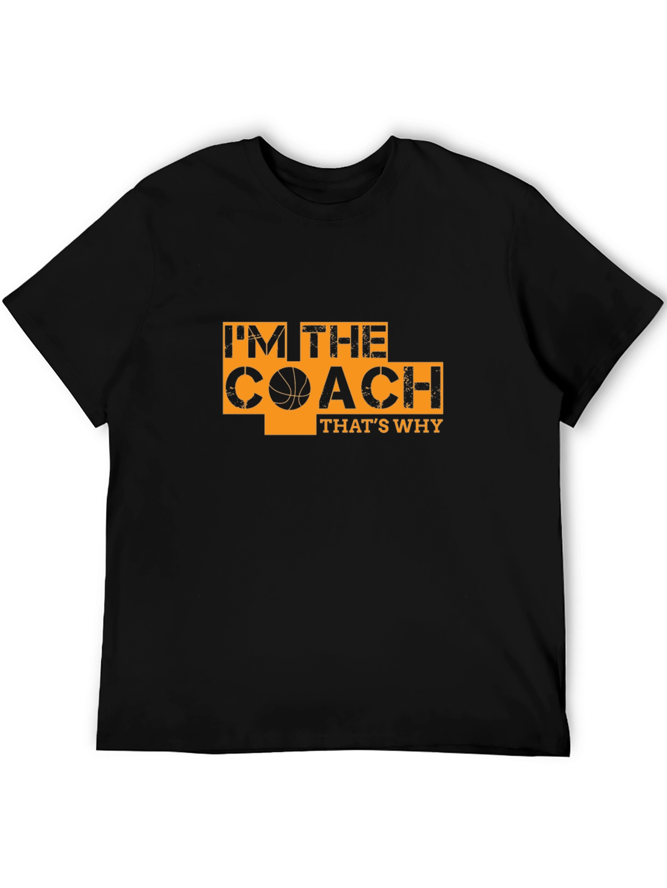 Black I'm The Coach T-Shirt - Basketball Coach Tee view 5
