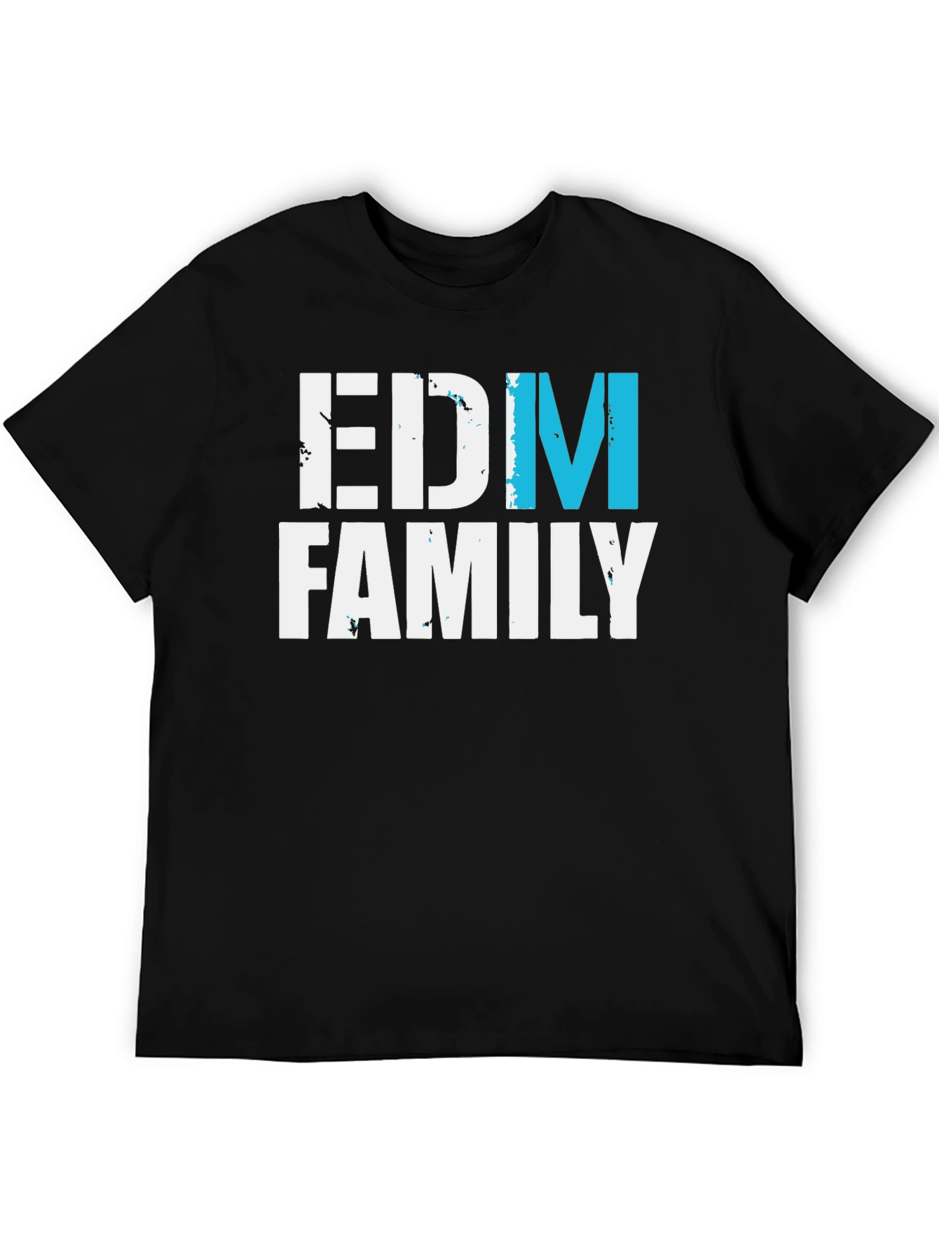 Black EDM Family T-Shirt - Music Lover Tee view 5