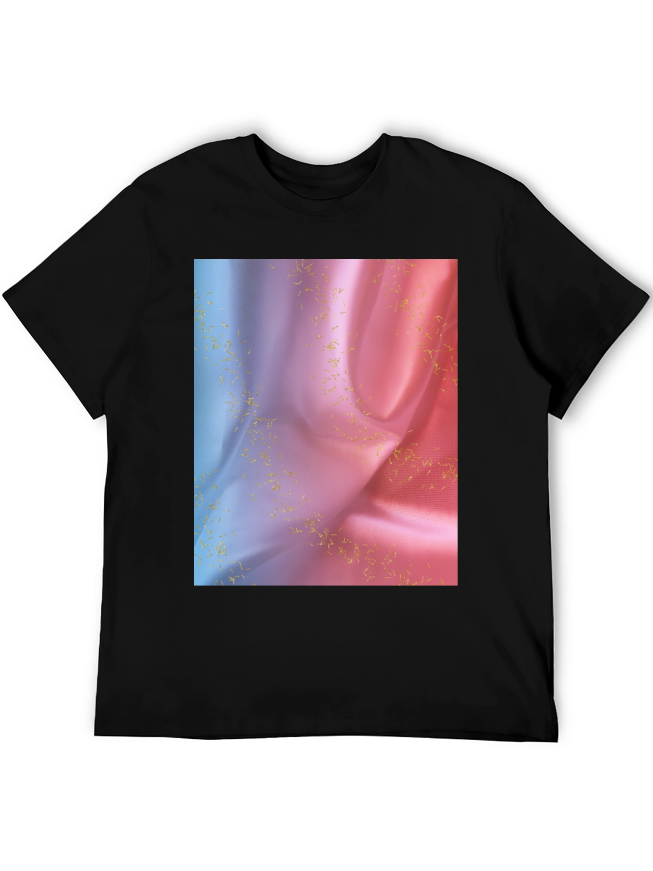 Black Silk Gradient T-Shirt view 5