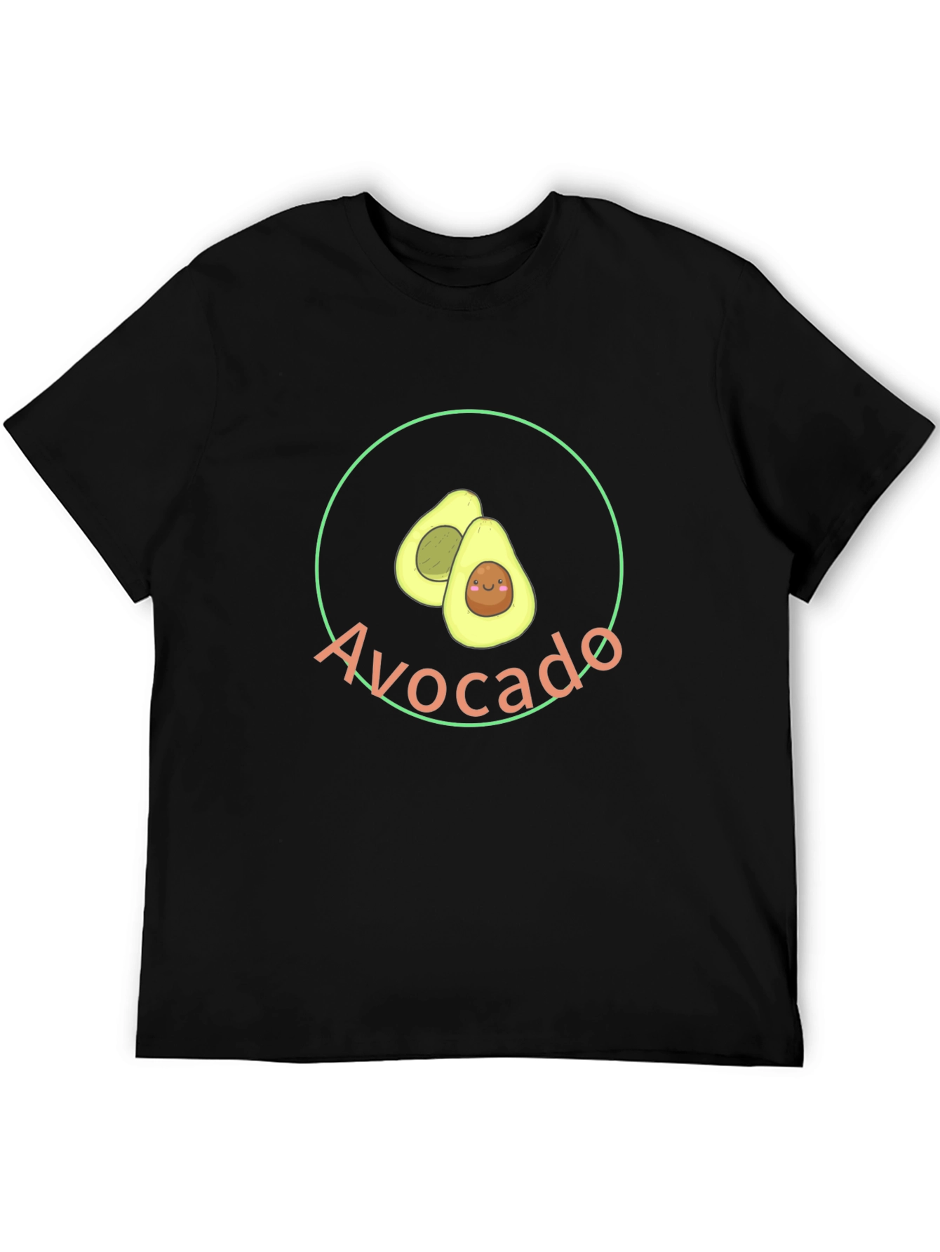 Black Avocado Graphic Tee - Trendy Unisex T-Shirt view 5