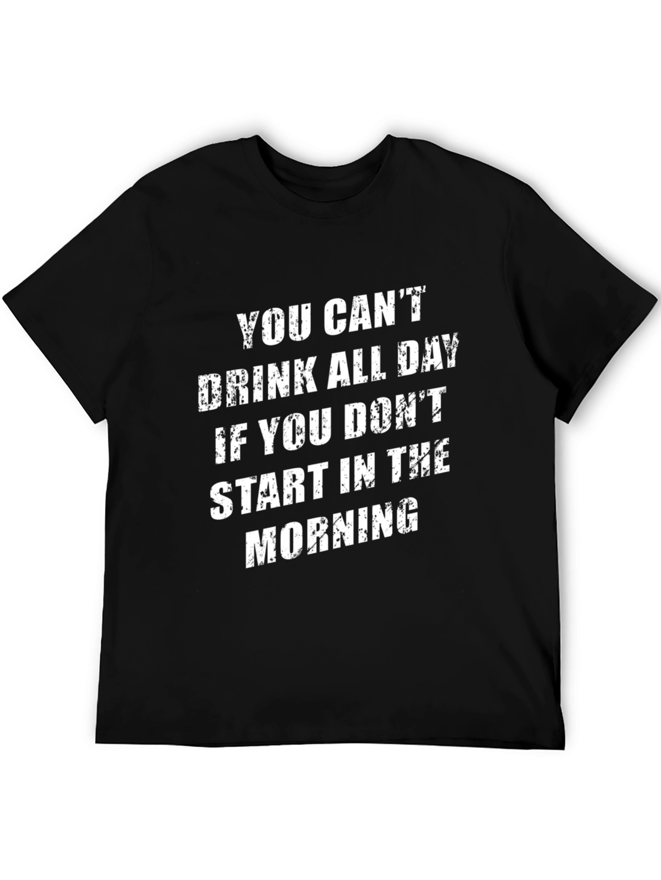 Black Funny Drinking All Day Graphic Tee view 5