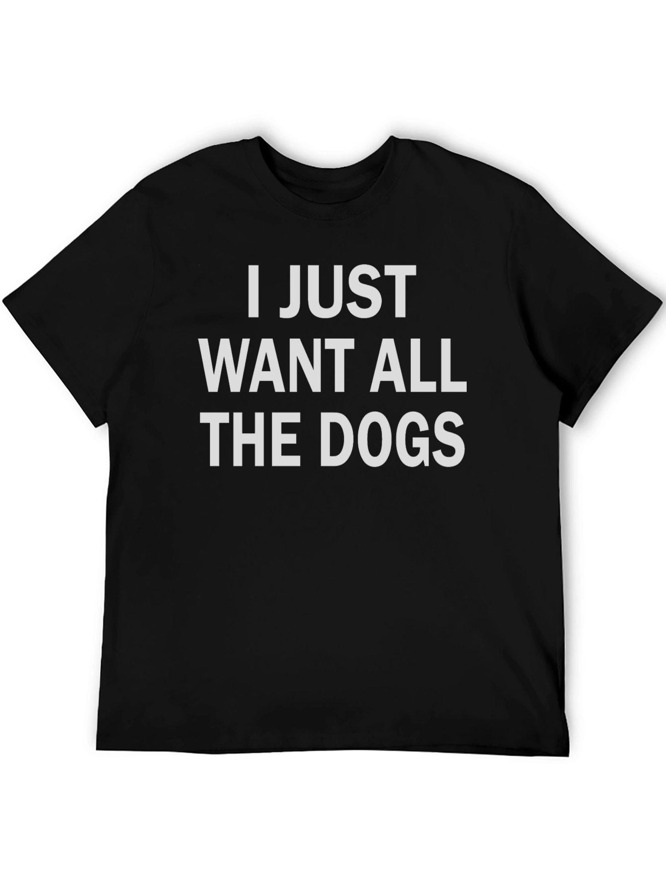 Black Dog Lover Graphic T-Shirt - I Just Want All The Dogs view 5