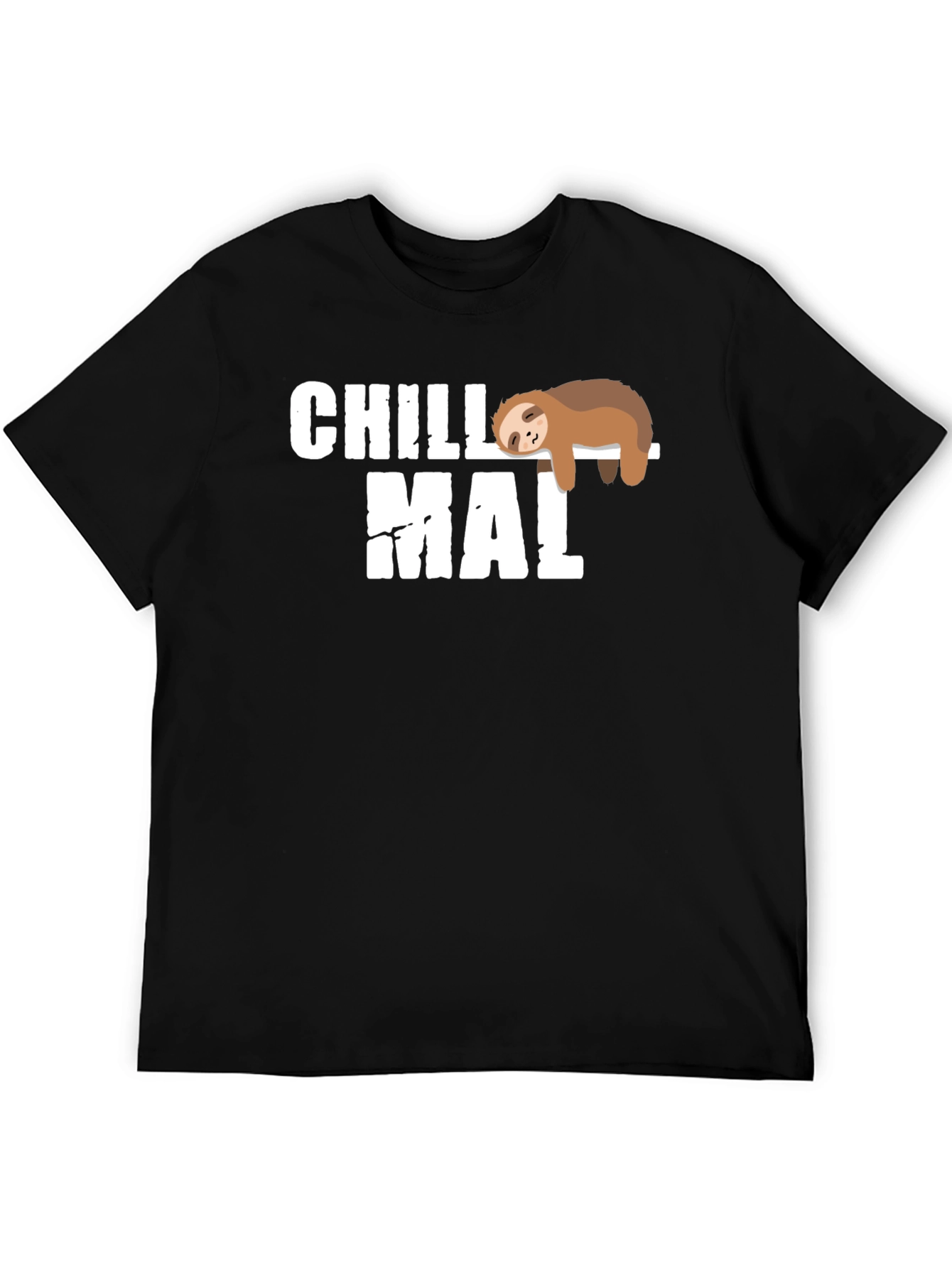 Black Chill Mal Sloth T-Shirt - Relaxed Fit view 5