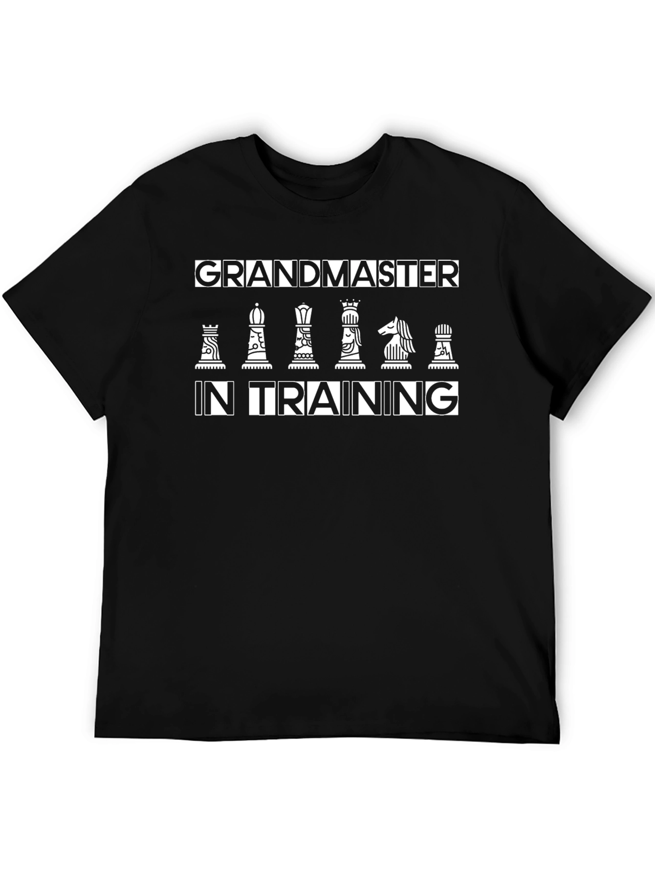 Black Grandmaster in Training T-Shirt - Chess Lover Tee view 5