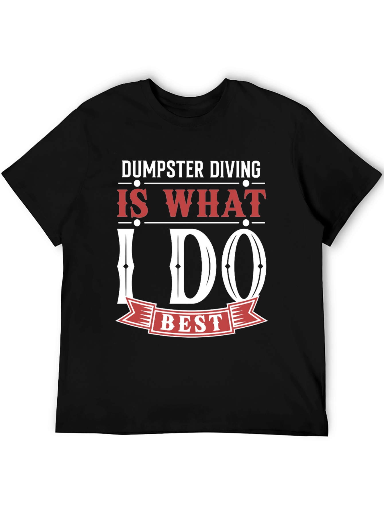 Black Dumpster Diving Graphic Tee - Black view 5