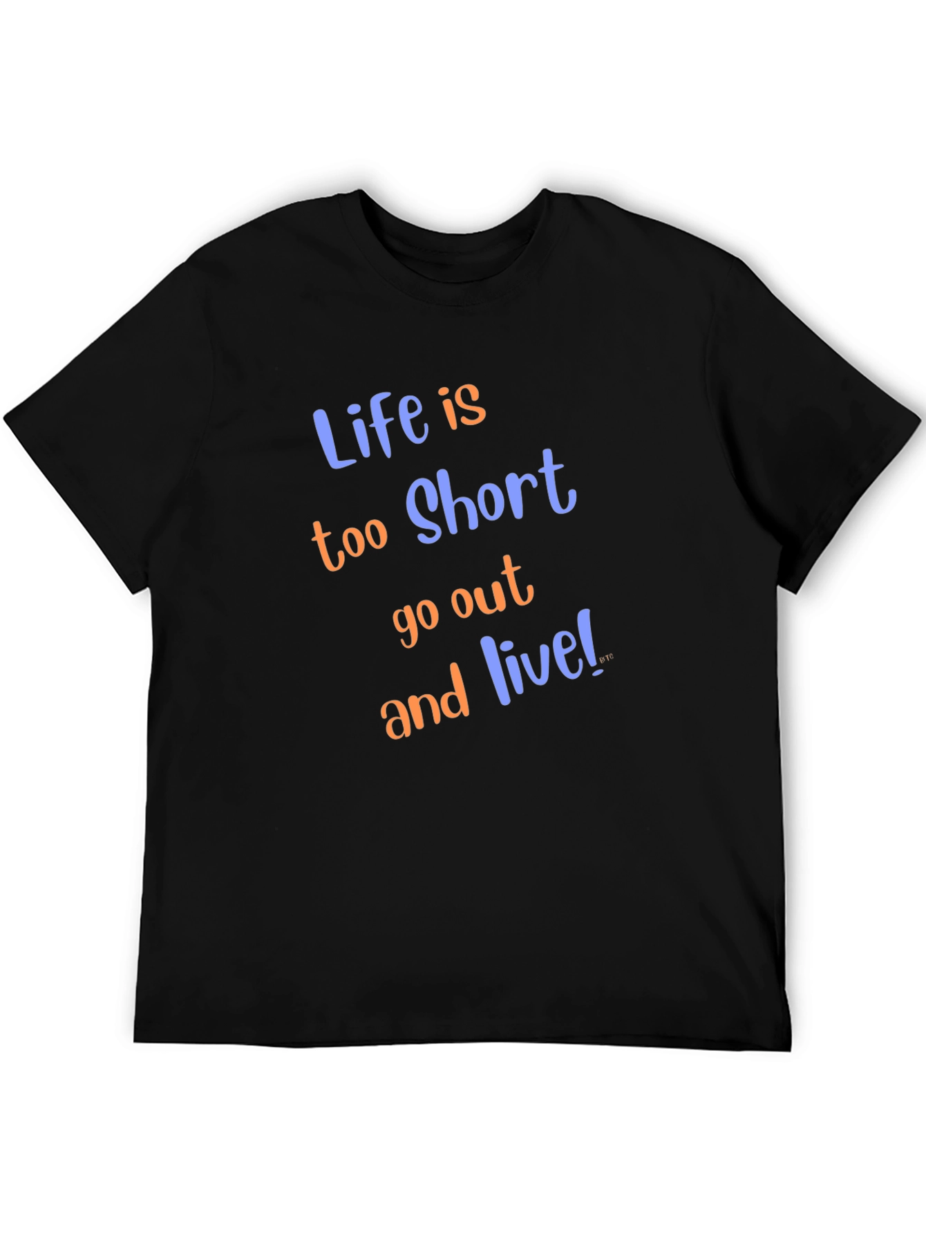 Black Life Is Too Short Graphic Tee view 5