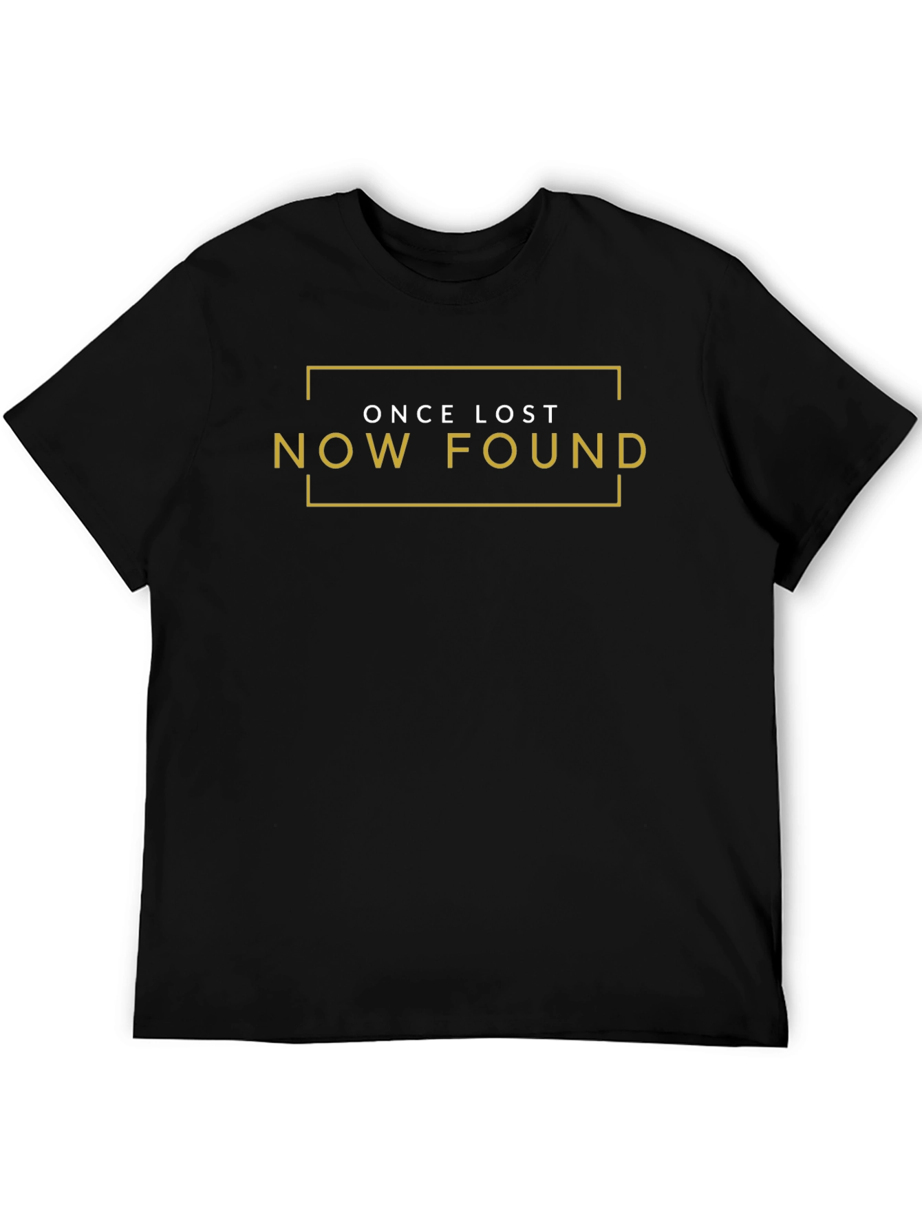 Black Once Lost Now Found Graphic Tee - Black view 5