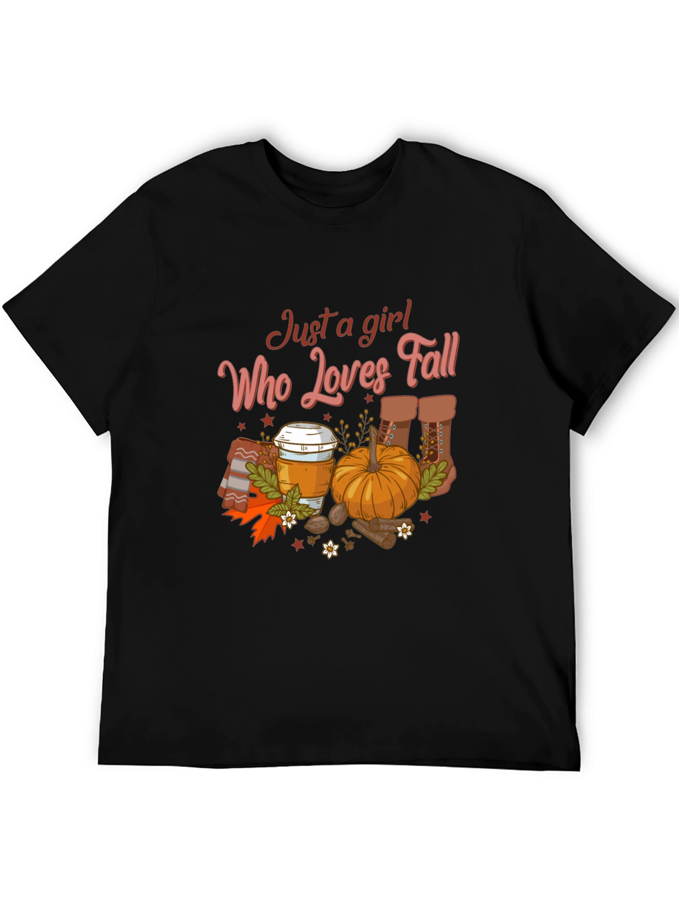 Just a Girl Who Loves Fall T-Shirt - 5