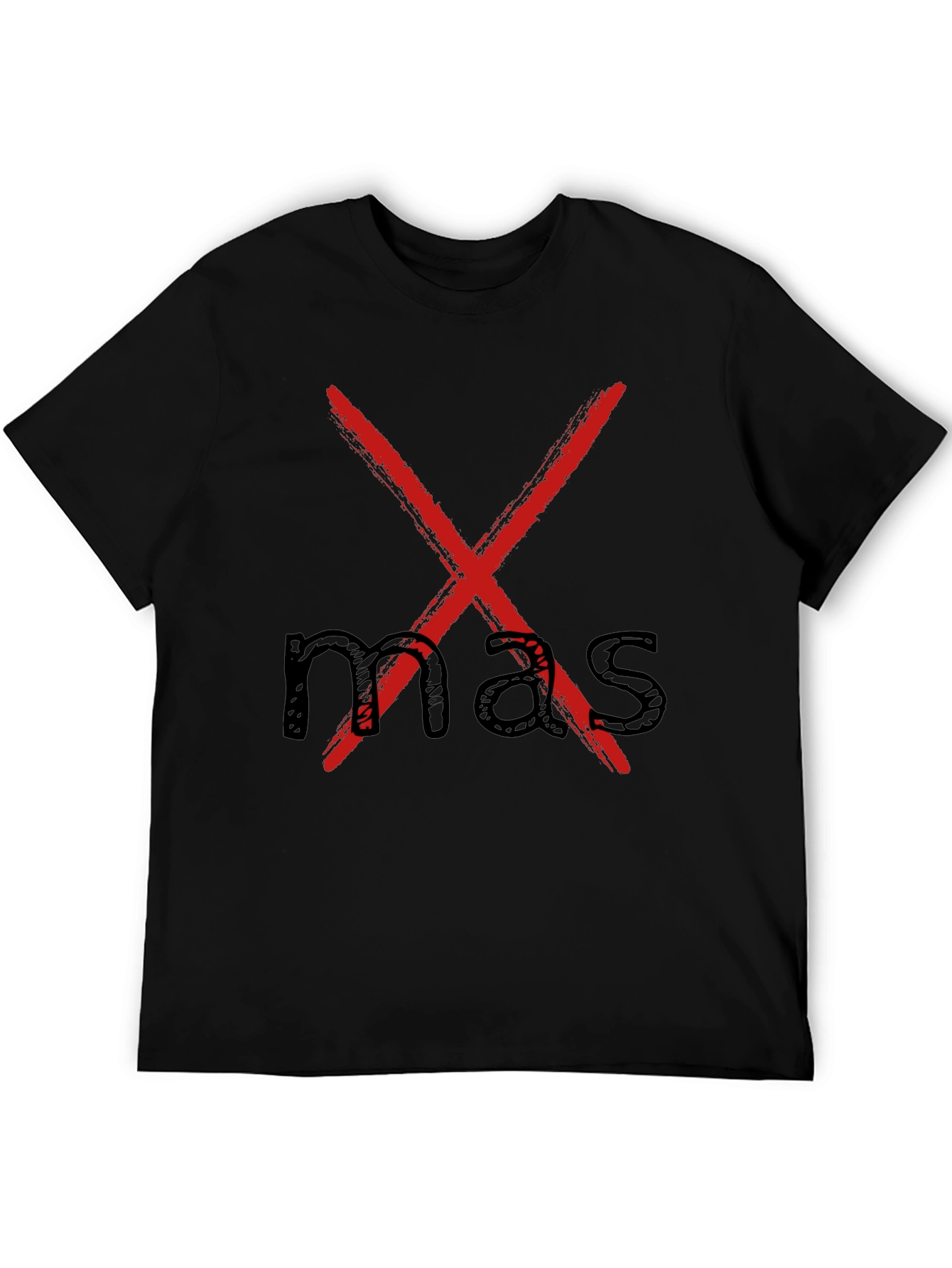 Black Red X Over 'Mas' Graphic T-Shirt - Casual Menswear view 5
