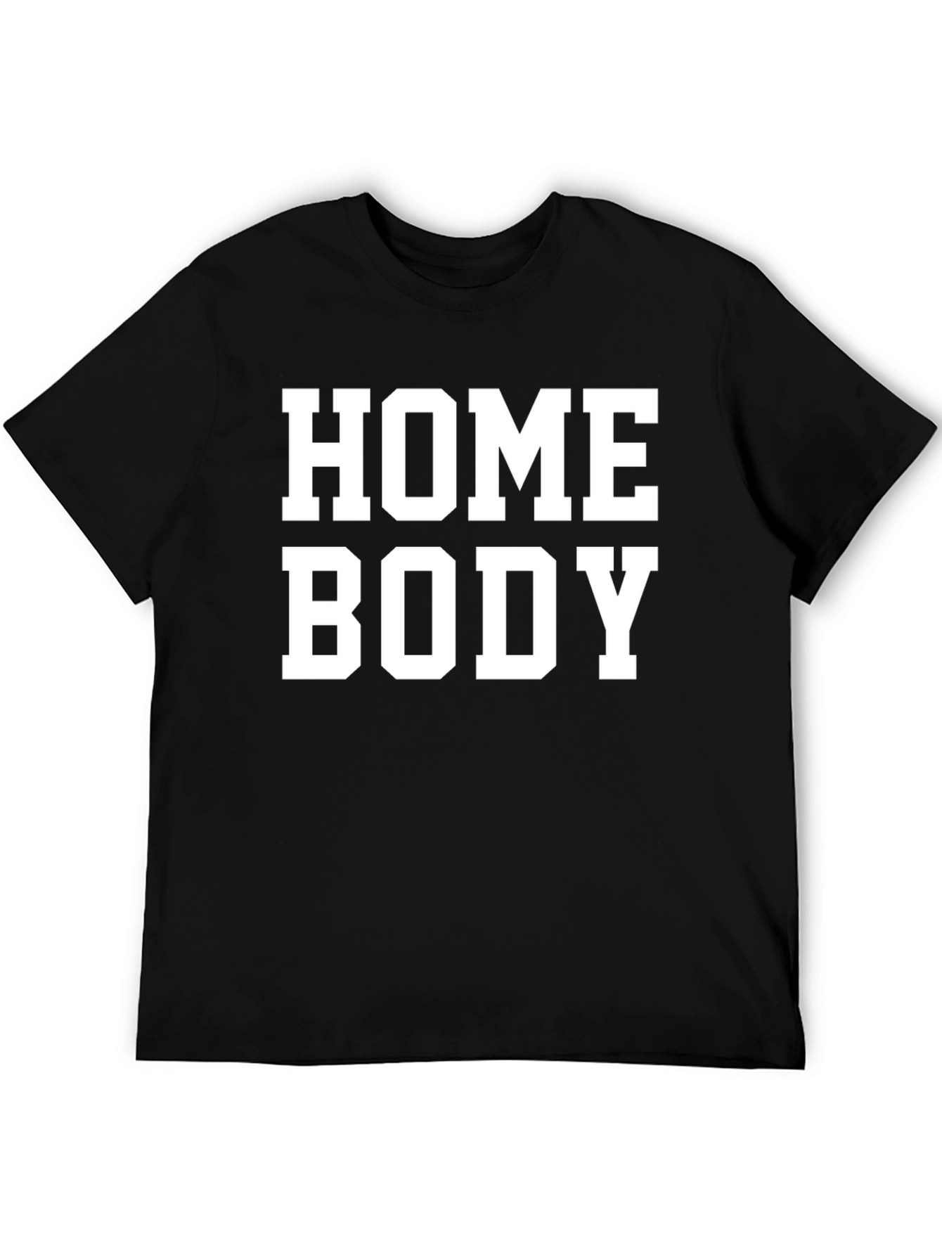 Black Homebody Graphic T-Shirt - Comfortable Casual Wear view 5