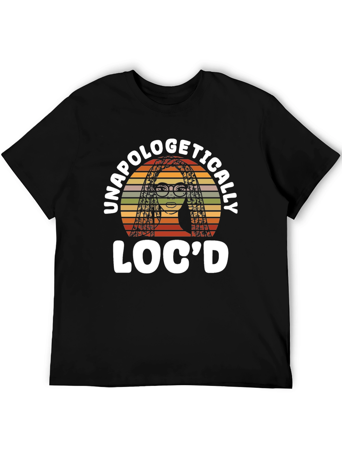 Black Unapologetically Loc'd Black T-Shirt view 5