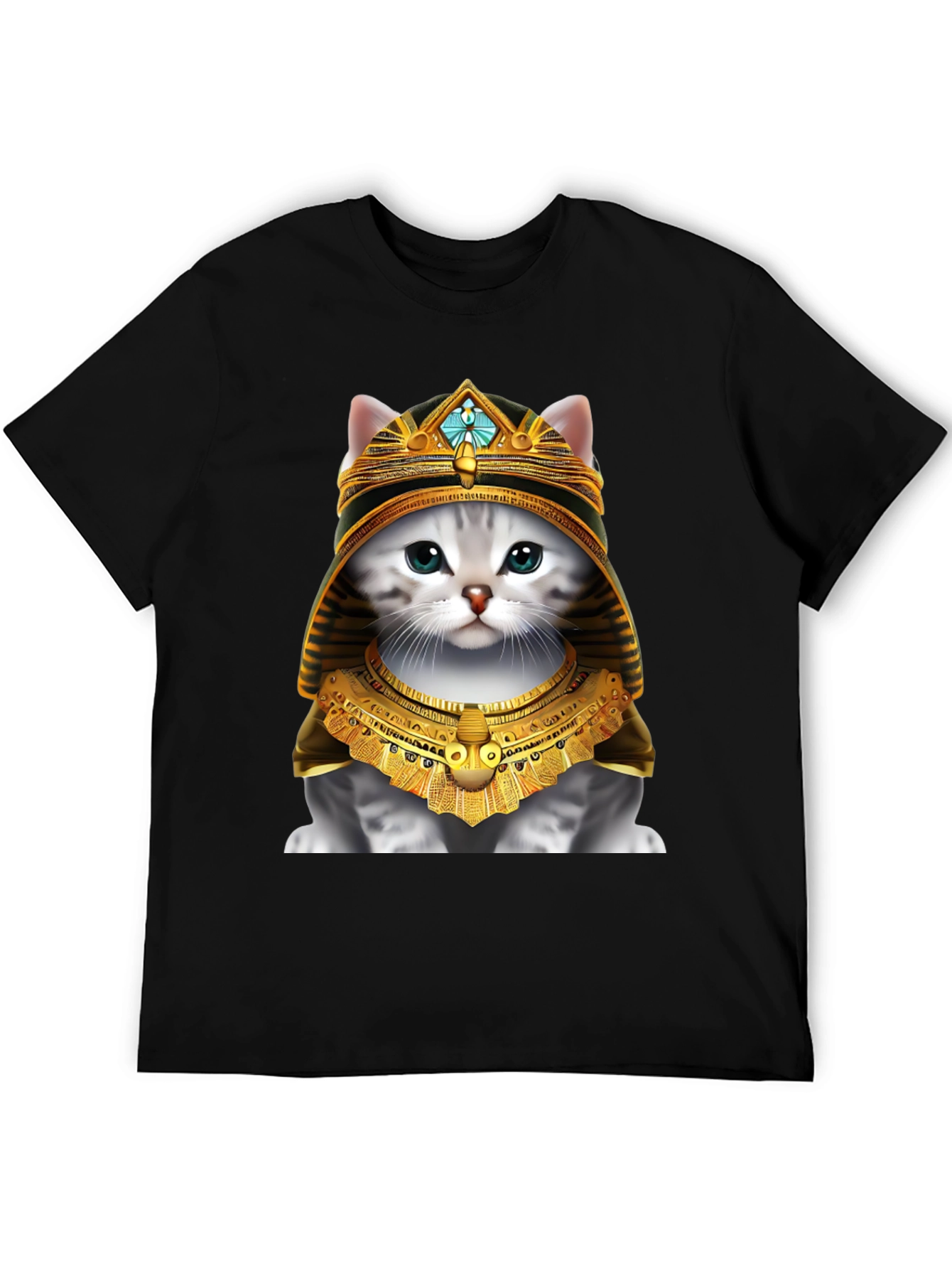 Black Pharaoh Cat T-Shirt view 5