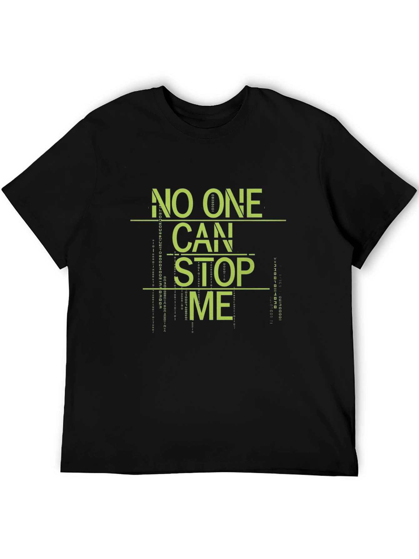 Black No One Can Stop Me Graphic Tee - Black view 5