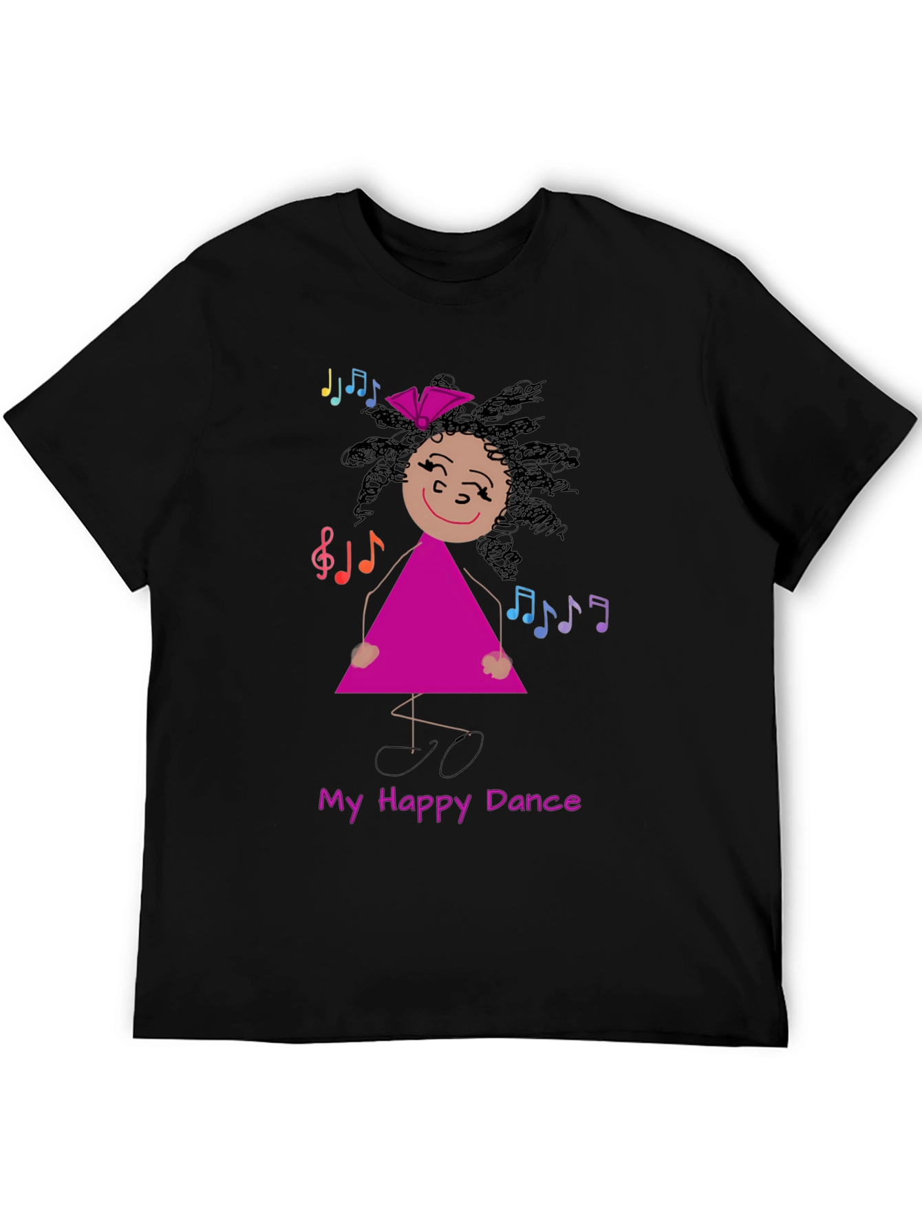 Black My Happy Dance T-Shirt view 5