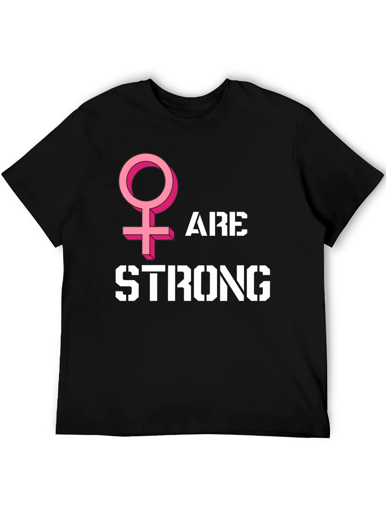 Women Are Strong Graphic Tee - Black - 5