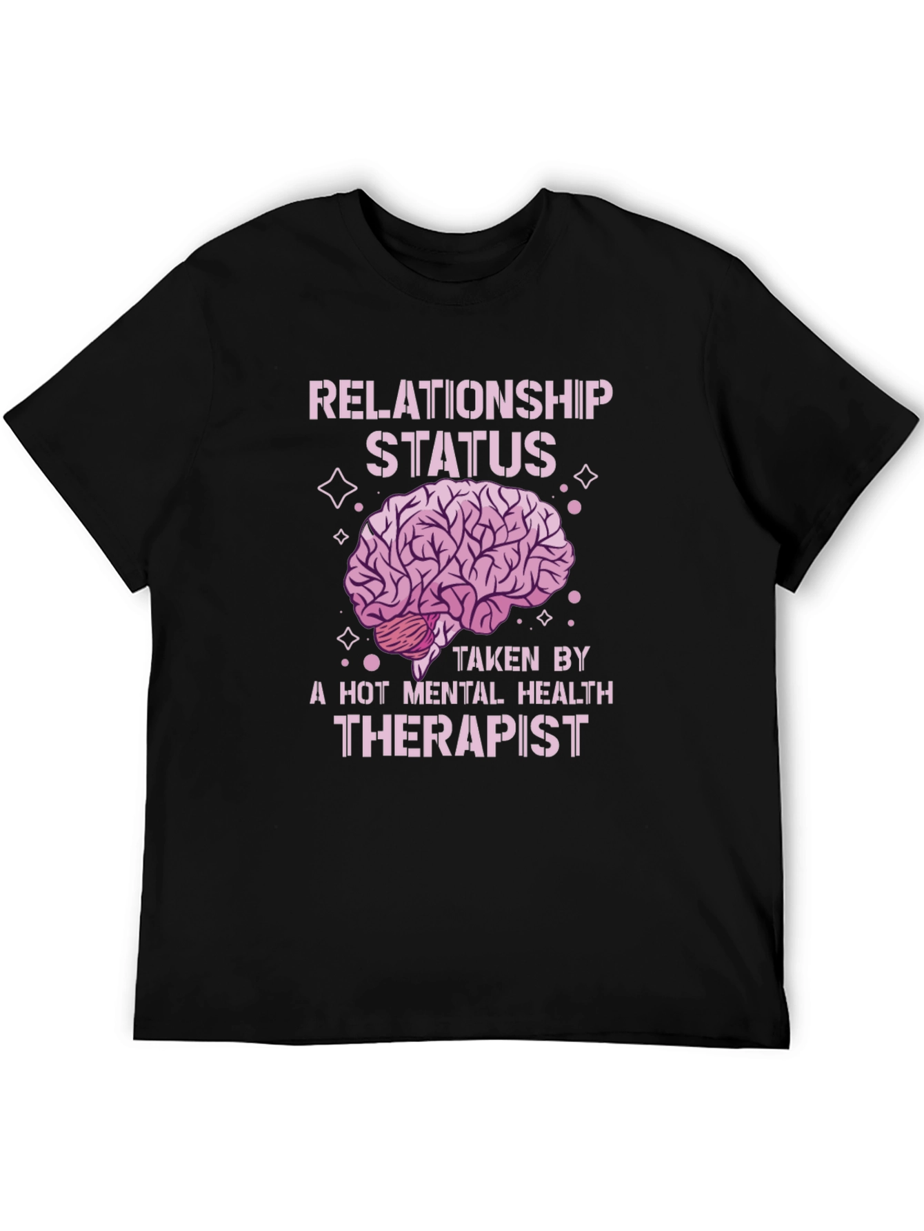 Black Relationship Status Therapist T-Shirt view 5