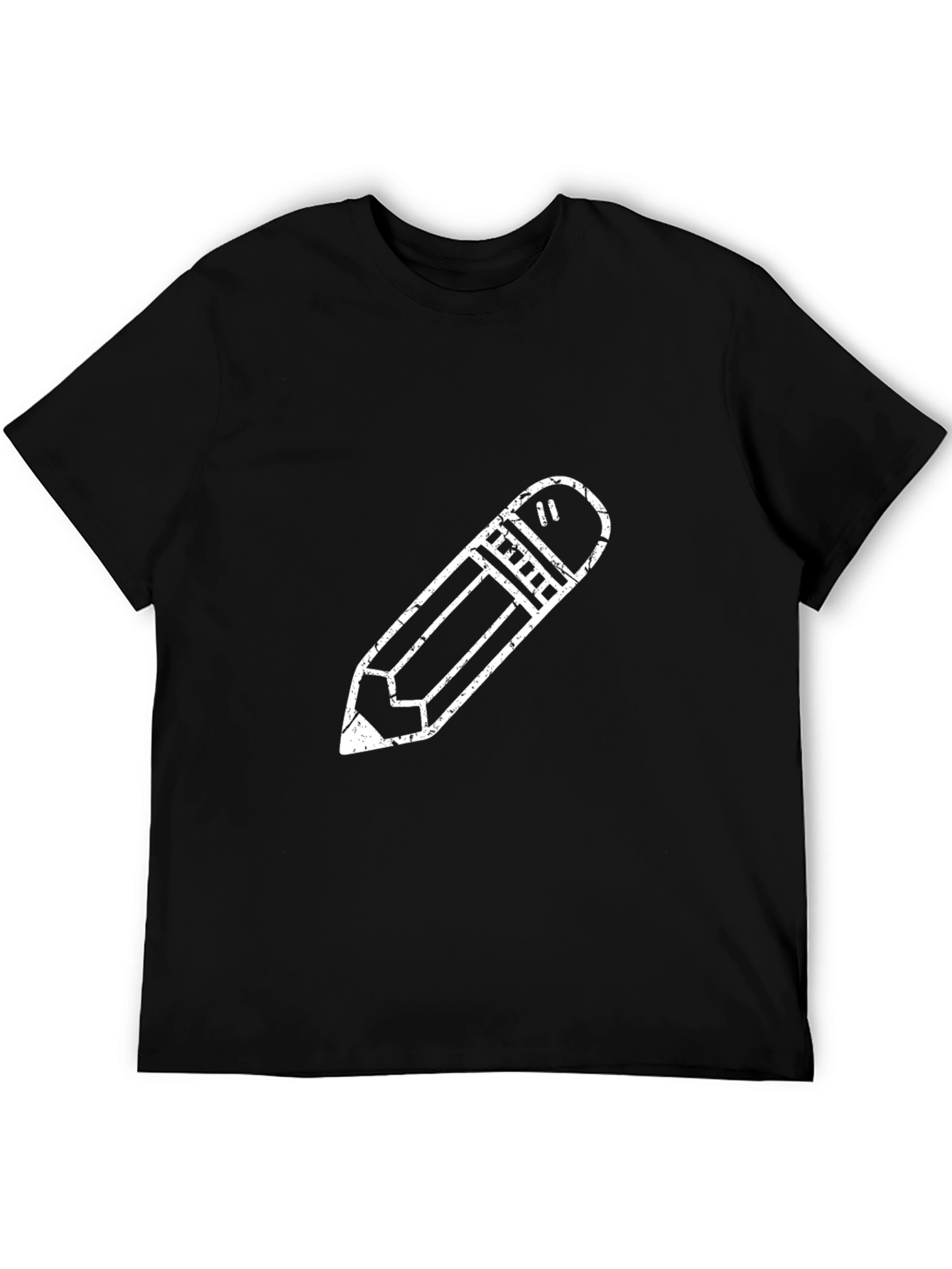 Black Pencil Graphic Tee - Casual Cotton Comfort view 5
