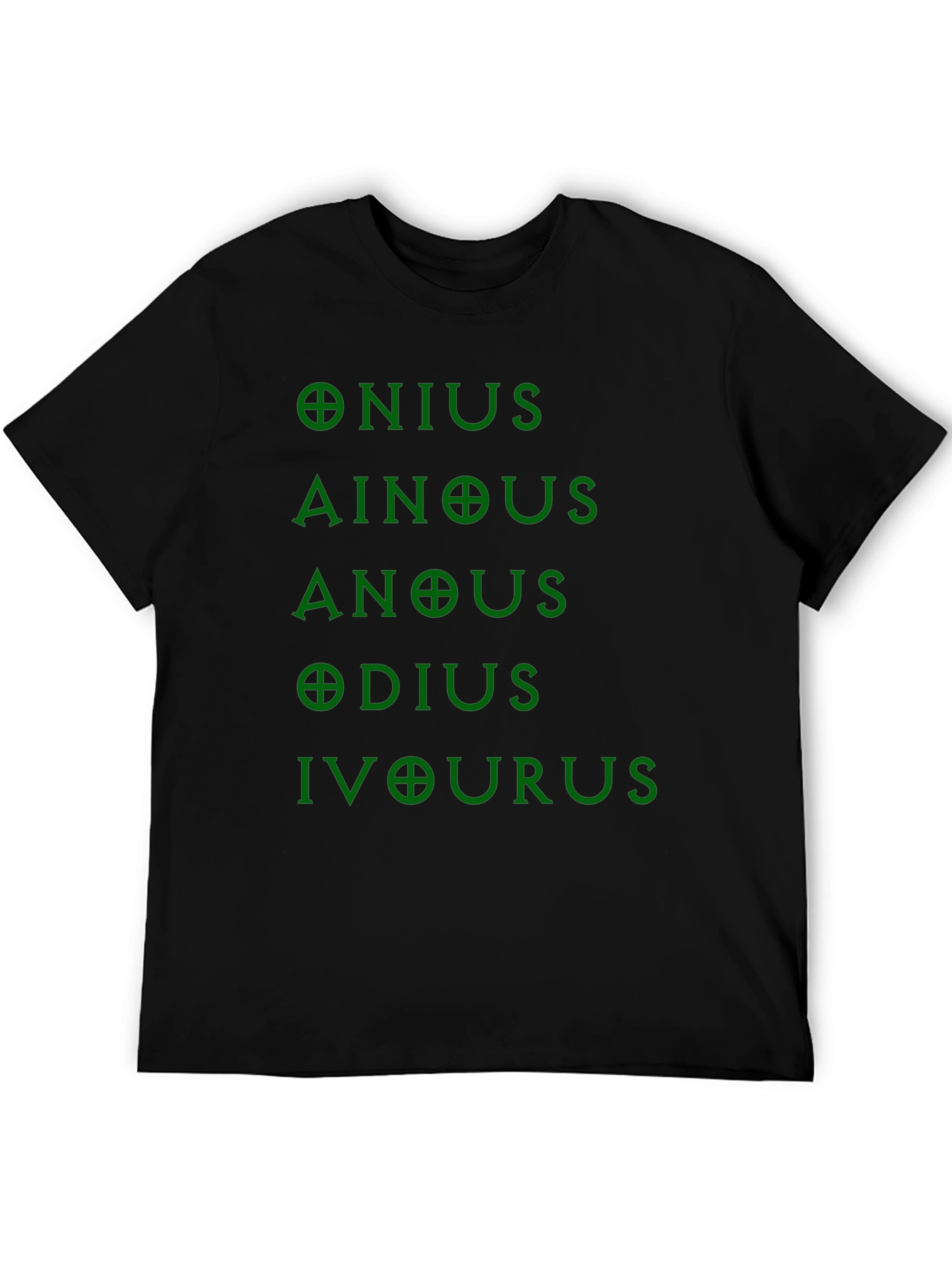 Black Onious Ainous Anous Odious Ivourus T-Shirt view 5