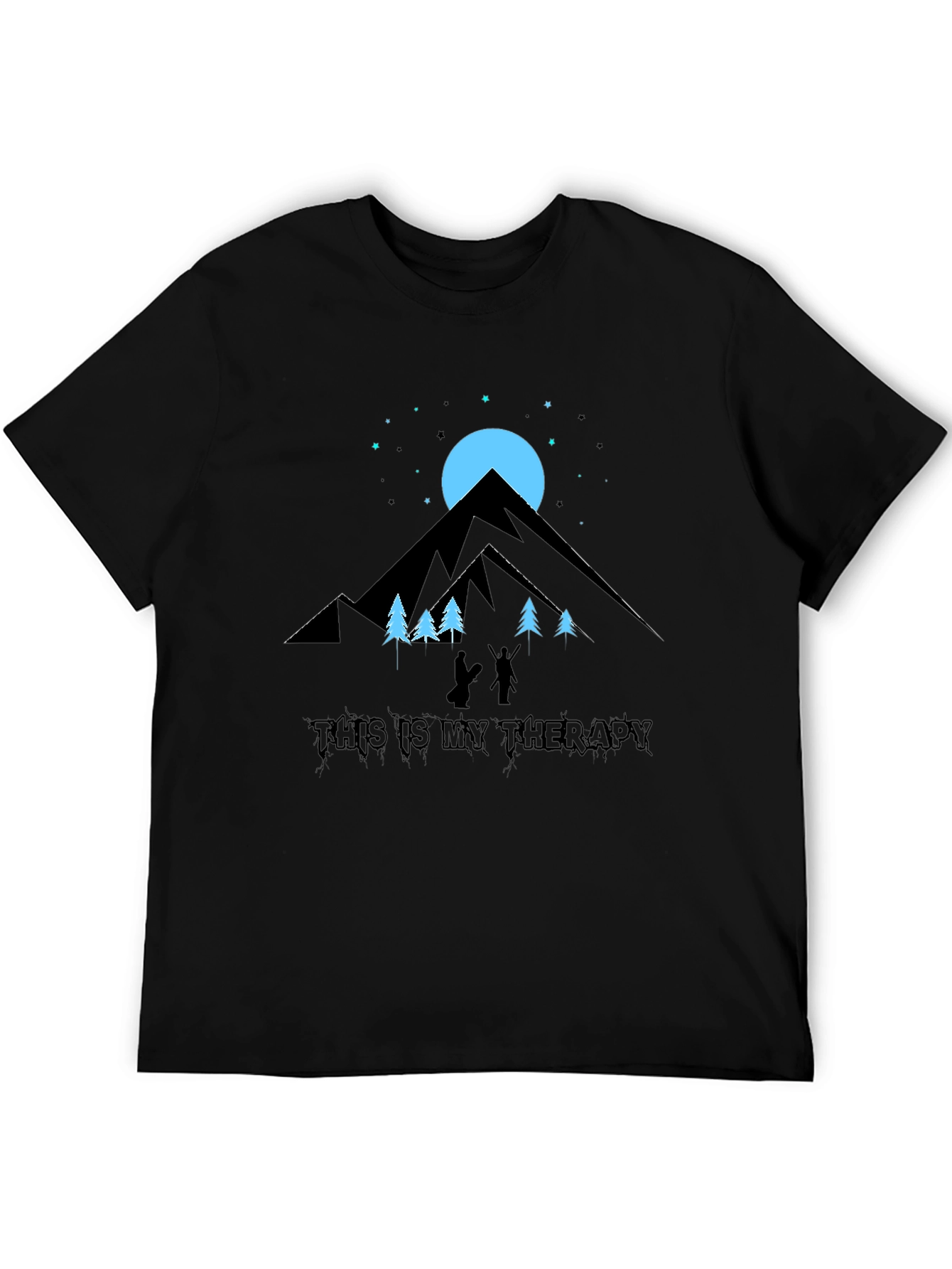 Black Mountain Therapy Black Graphic Tee view 5