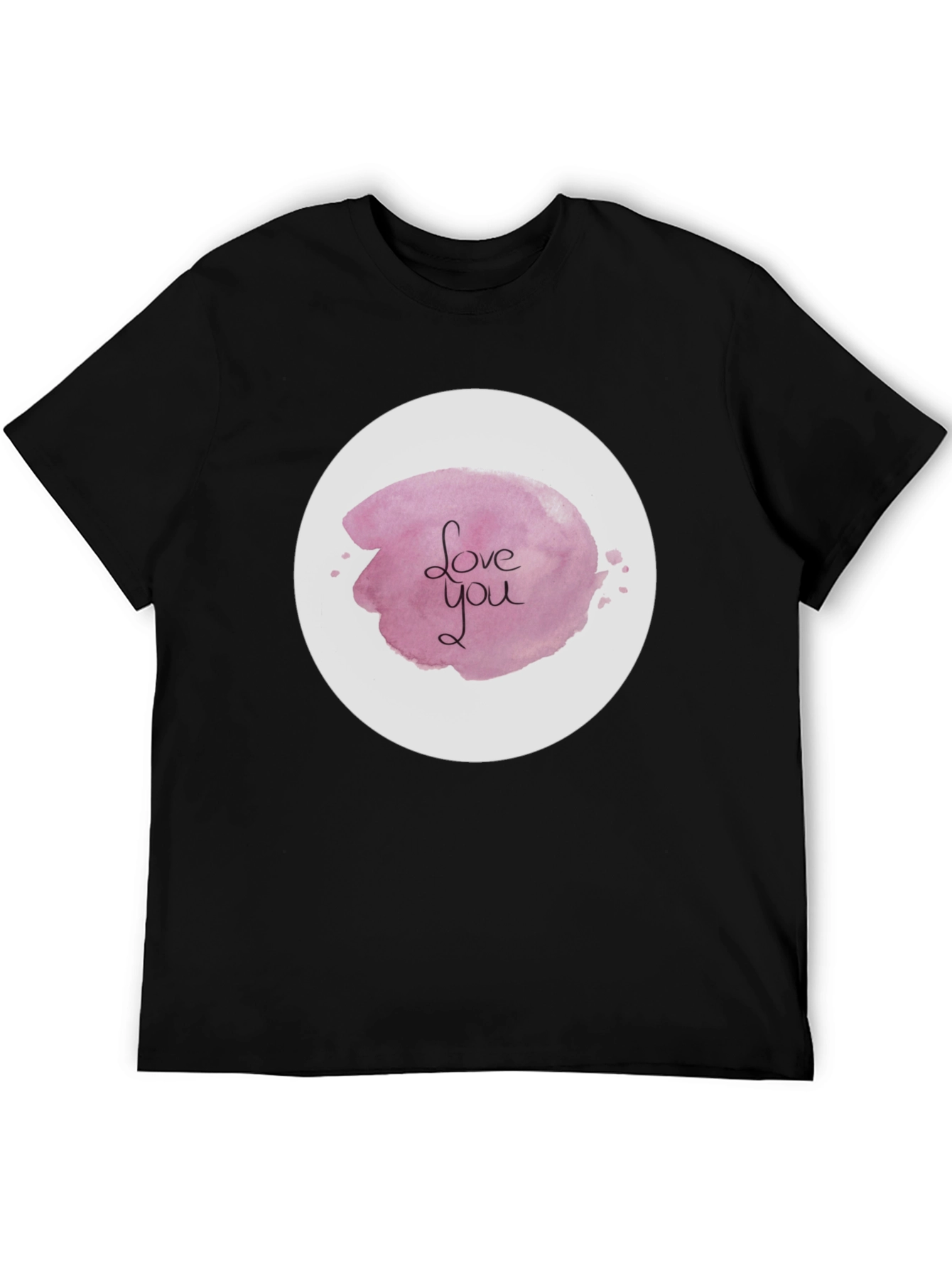 Black Love You Graphic Tee - Stylish Black Shirt view 5