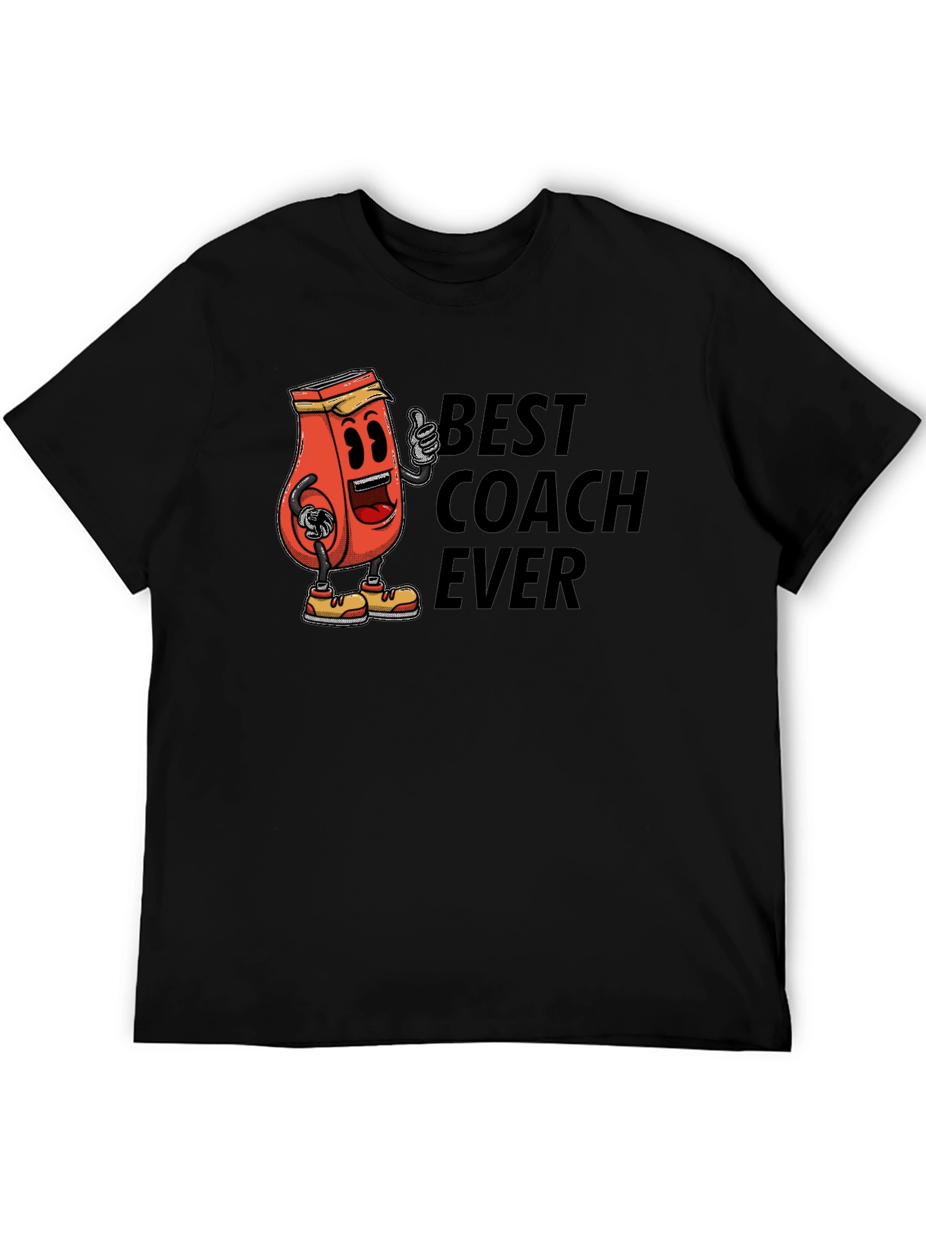 Black Best Coach Ever T-Shirt view 5