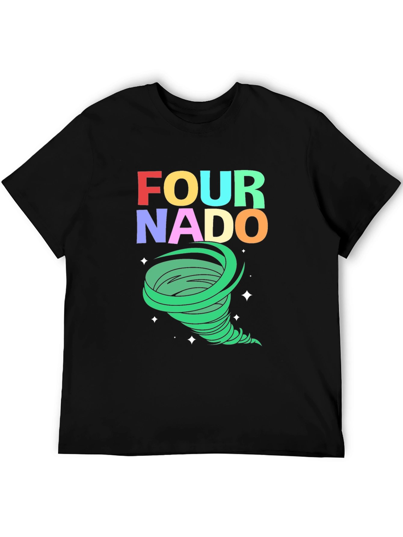 Black Fournado Graphic T-Shirt view 5