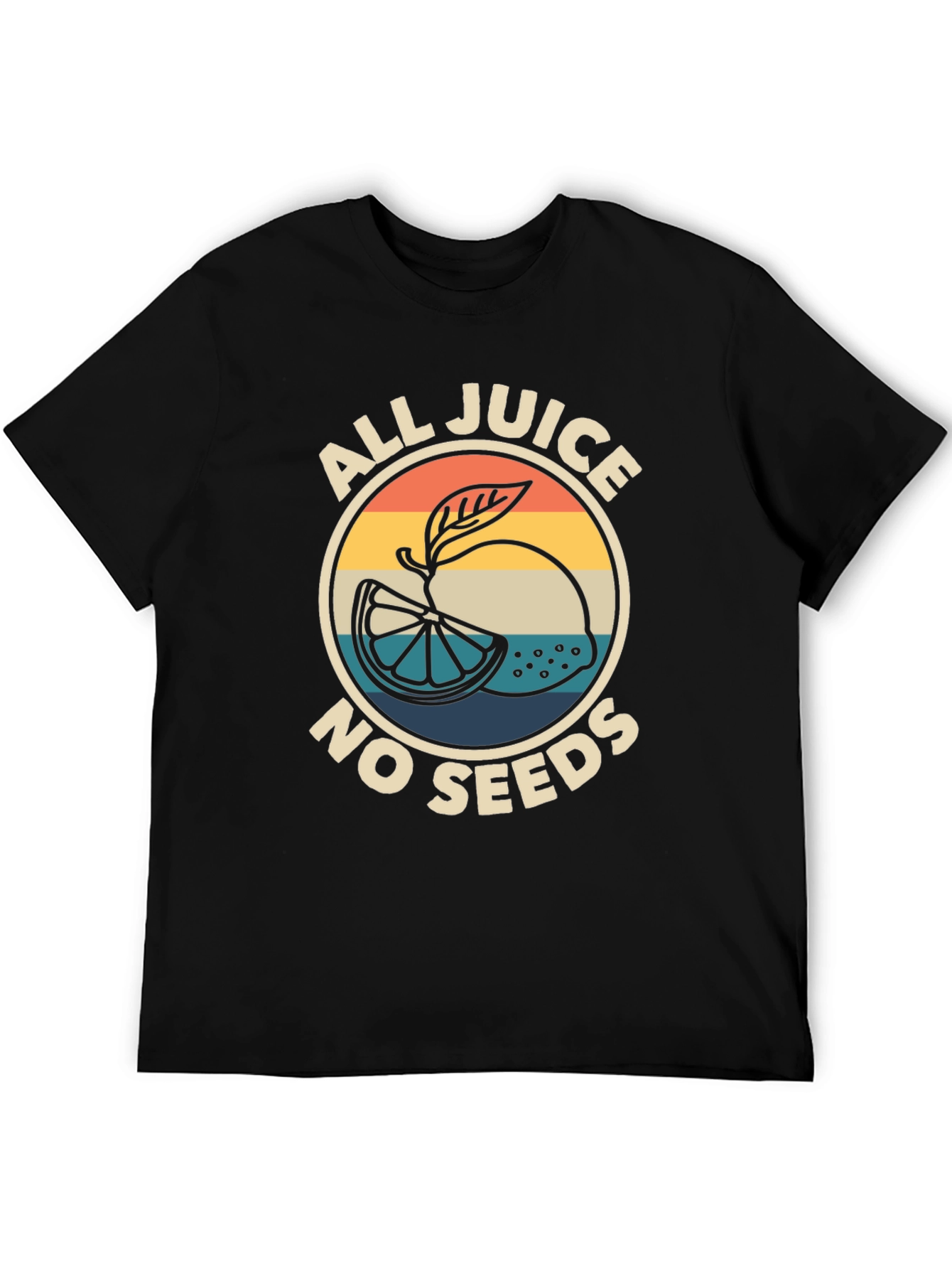 Black All Juice No Seeds Graphic Tee view 5