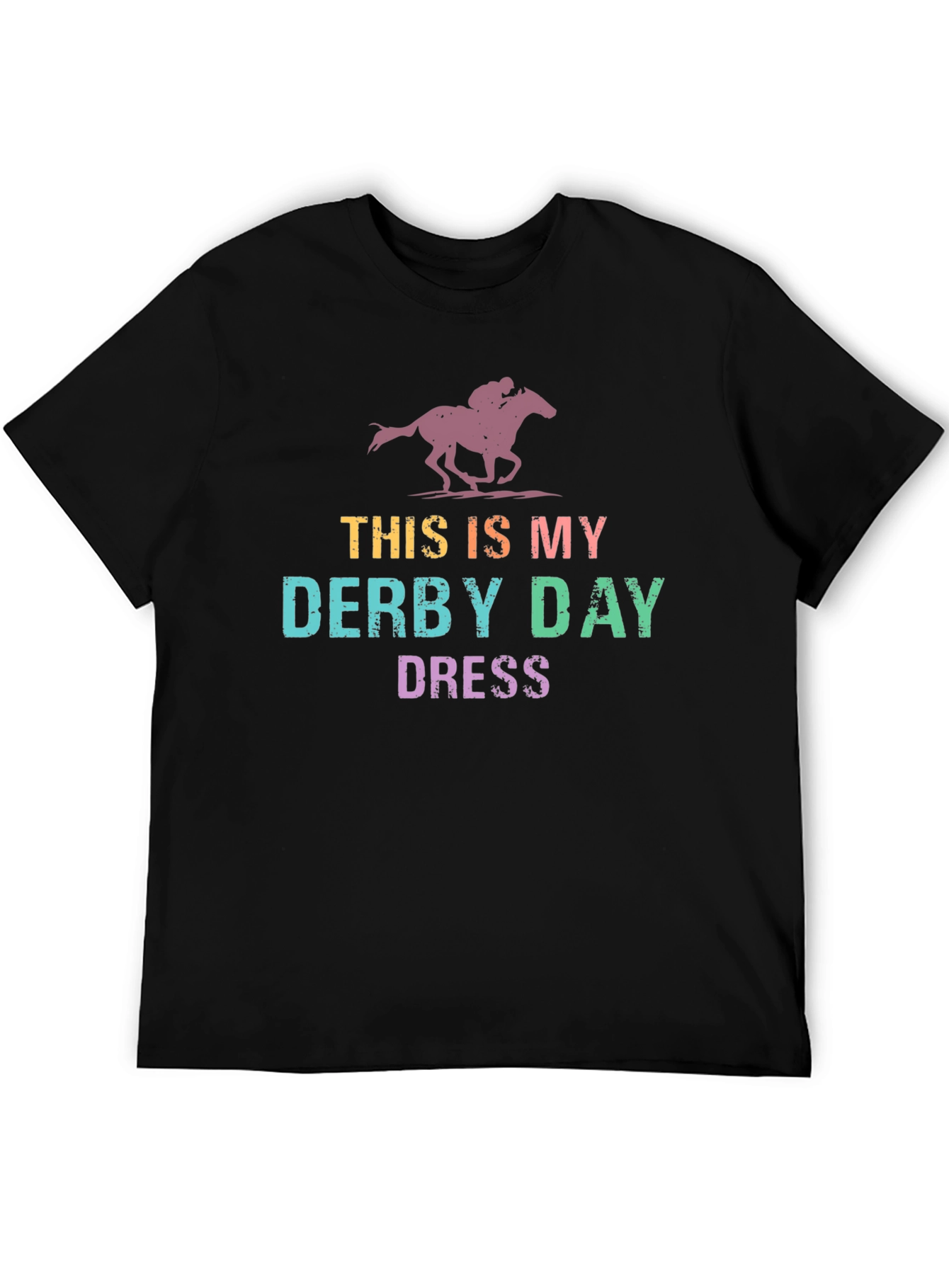 Black Derby Day T-Shirt - This is My Derby Day Dress view 5