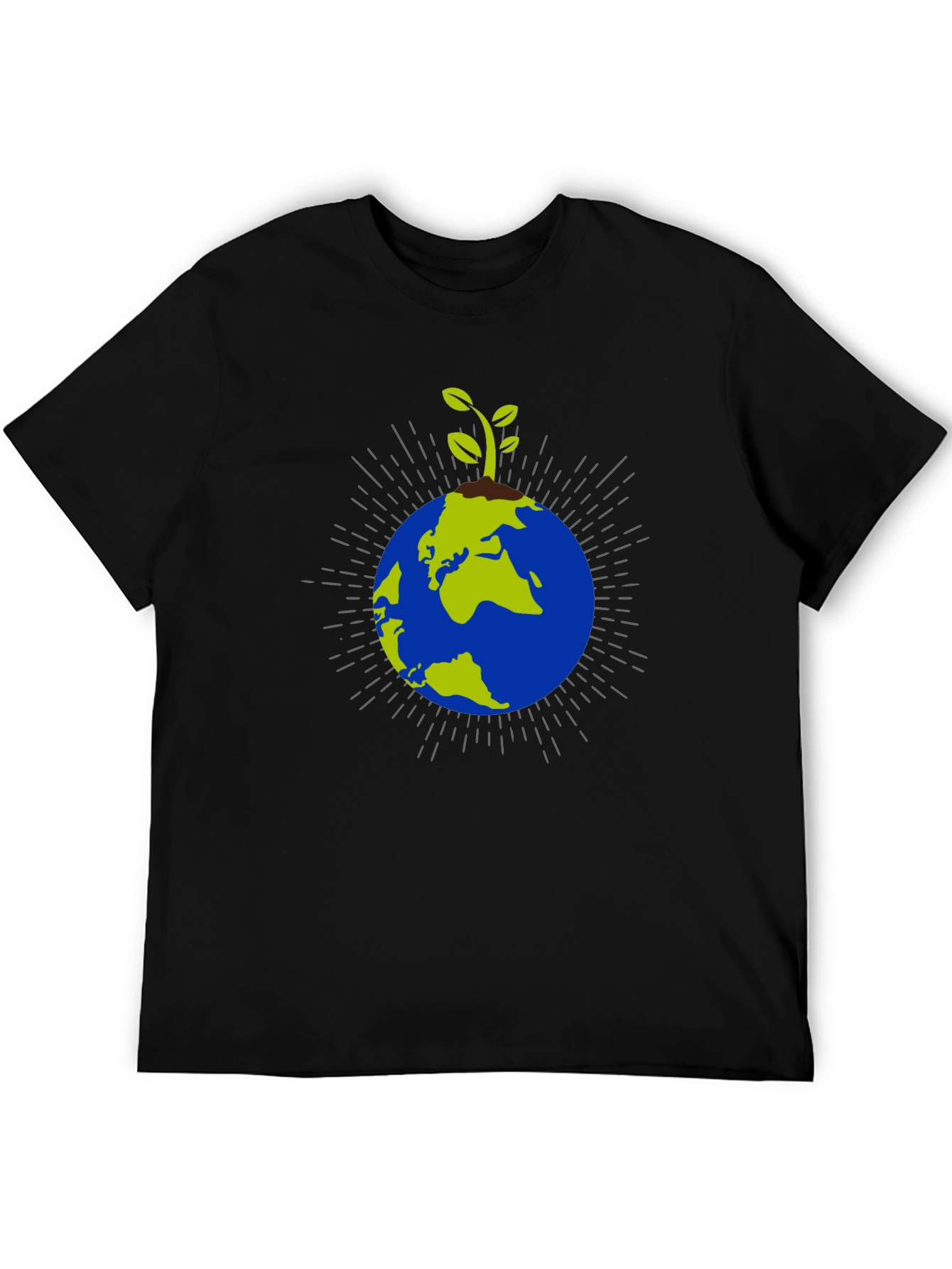 Black Earth Sprout Graphic Tee - Eco Friendly Fashion view 5