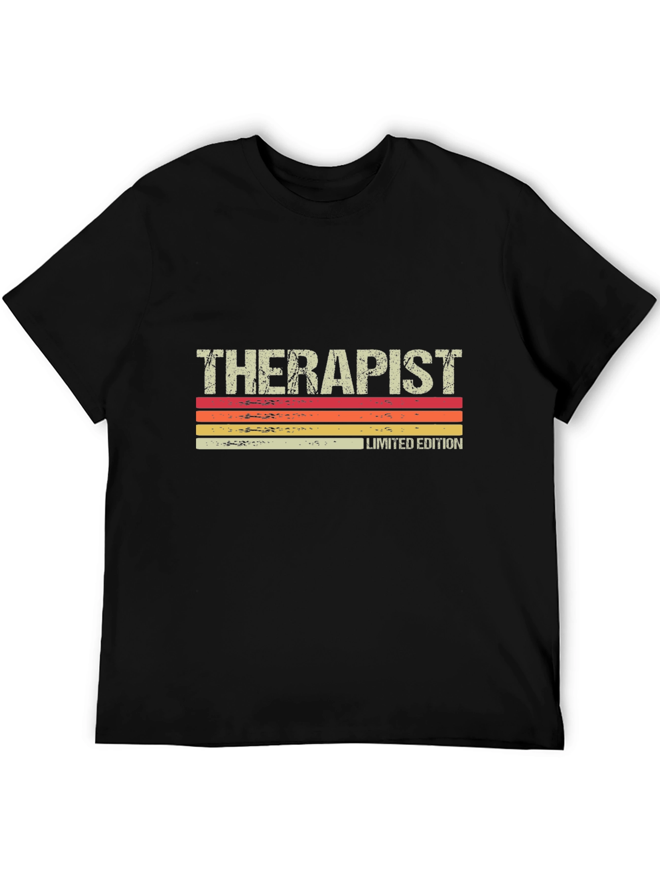 Black Therapist Limited Edition Retro T-Shirt view 5