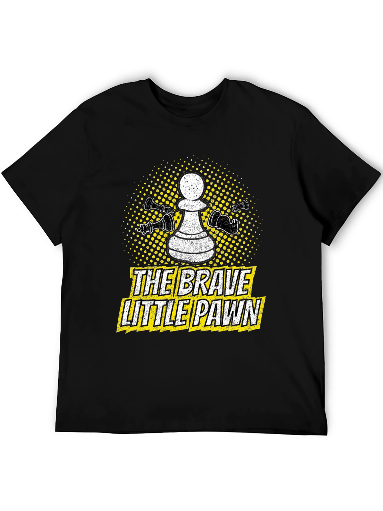 Black The Brave Little Pawn Graphic T-Shirt view 5