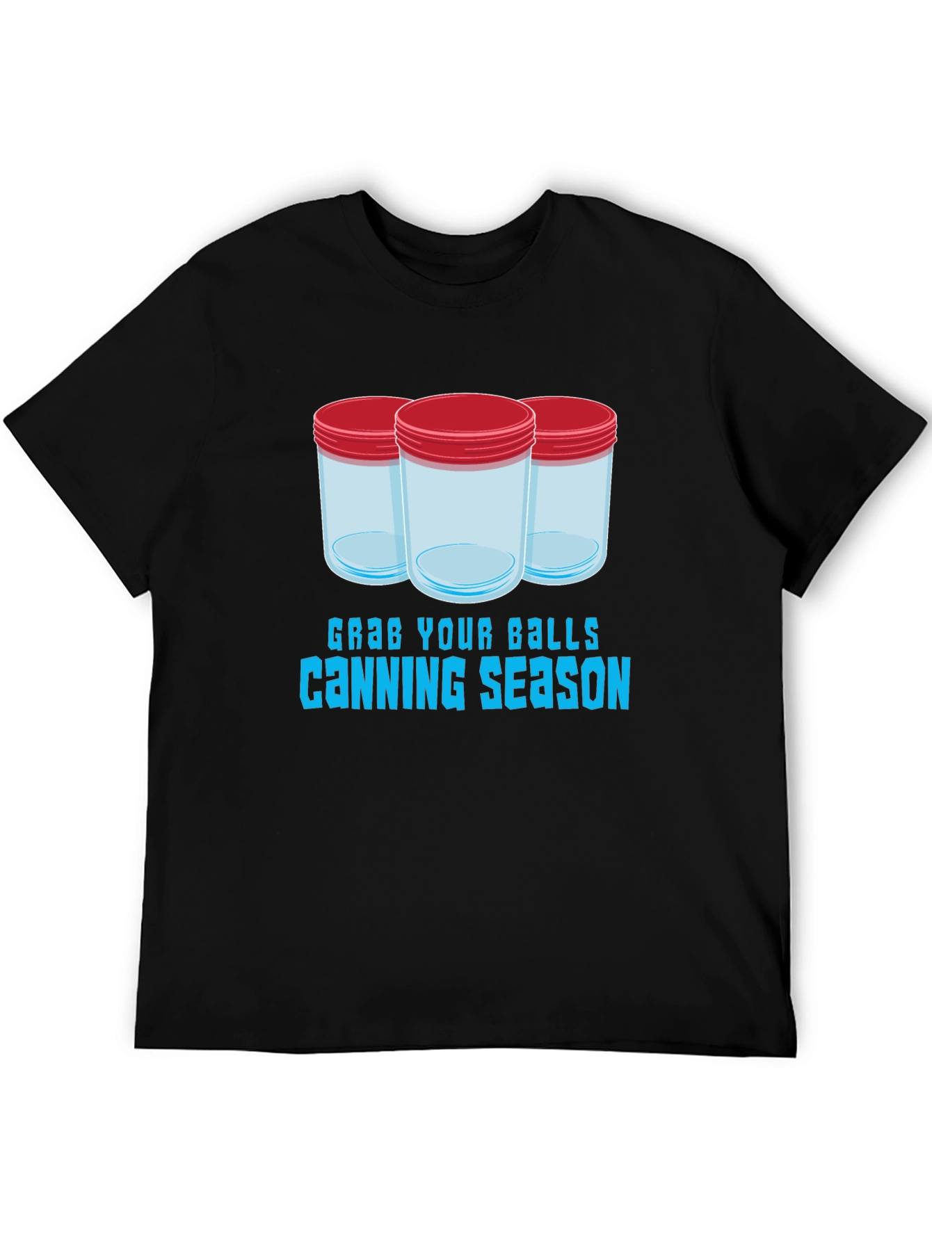 Black Grab Your Balls Canning Season T-Shirt view 5